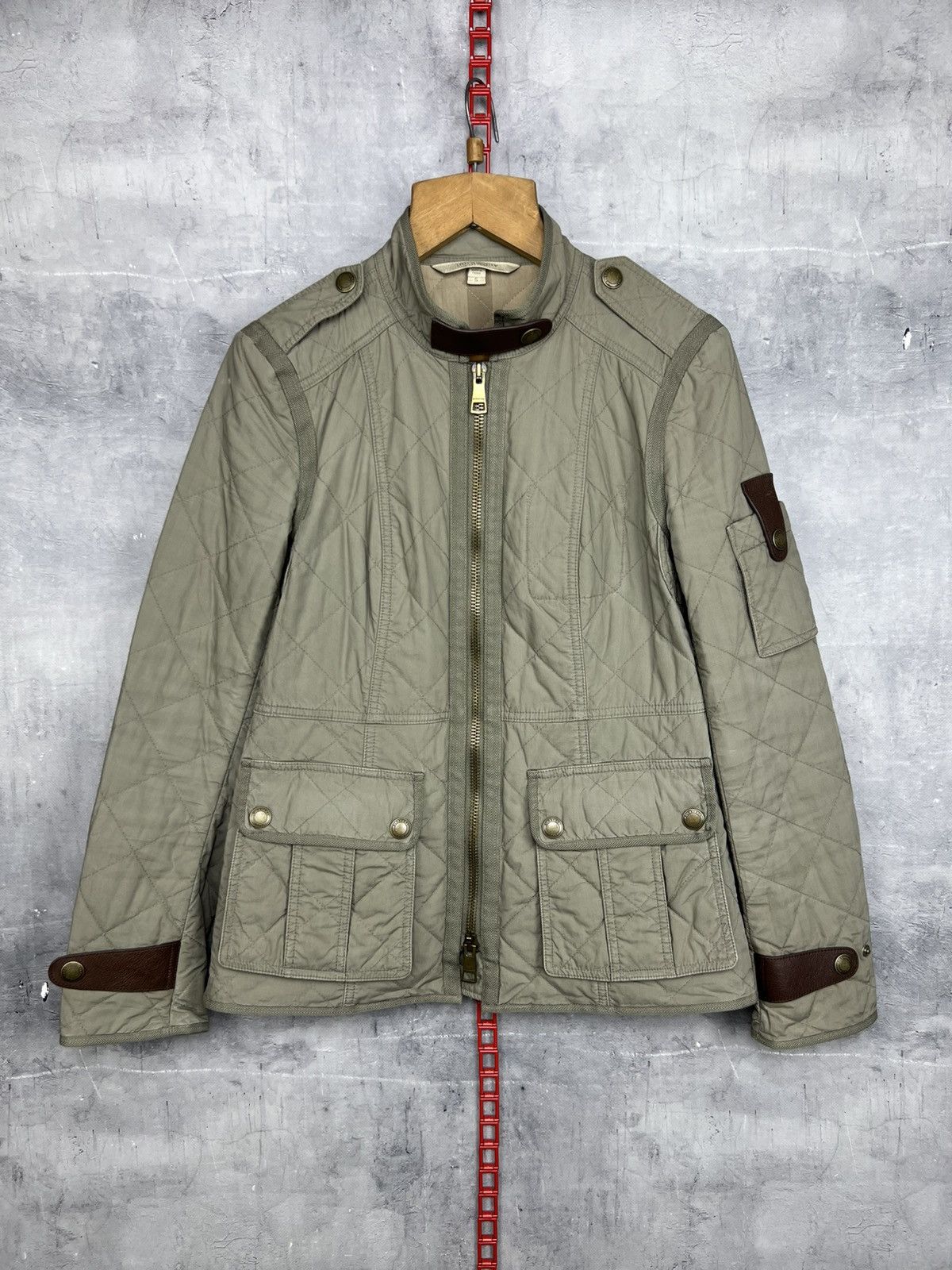 Burberry burberry brit utility nova check women’s green jacket size s Size S / US 4 / IT 40 - 1 Thumbnail