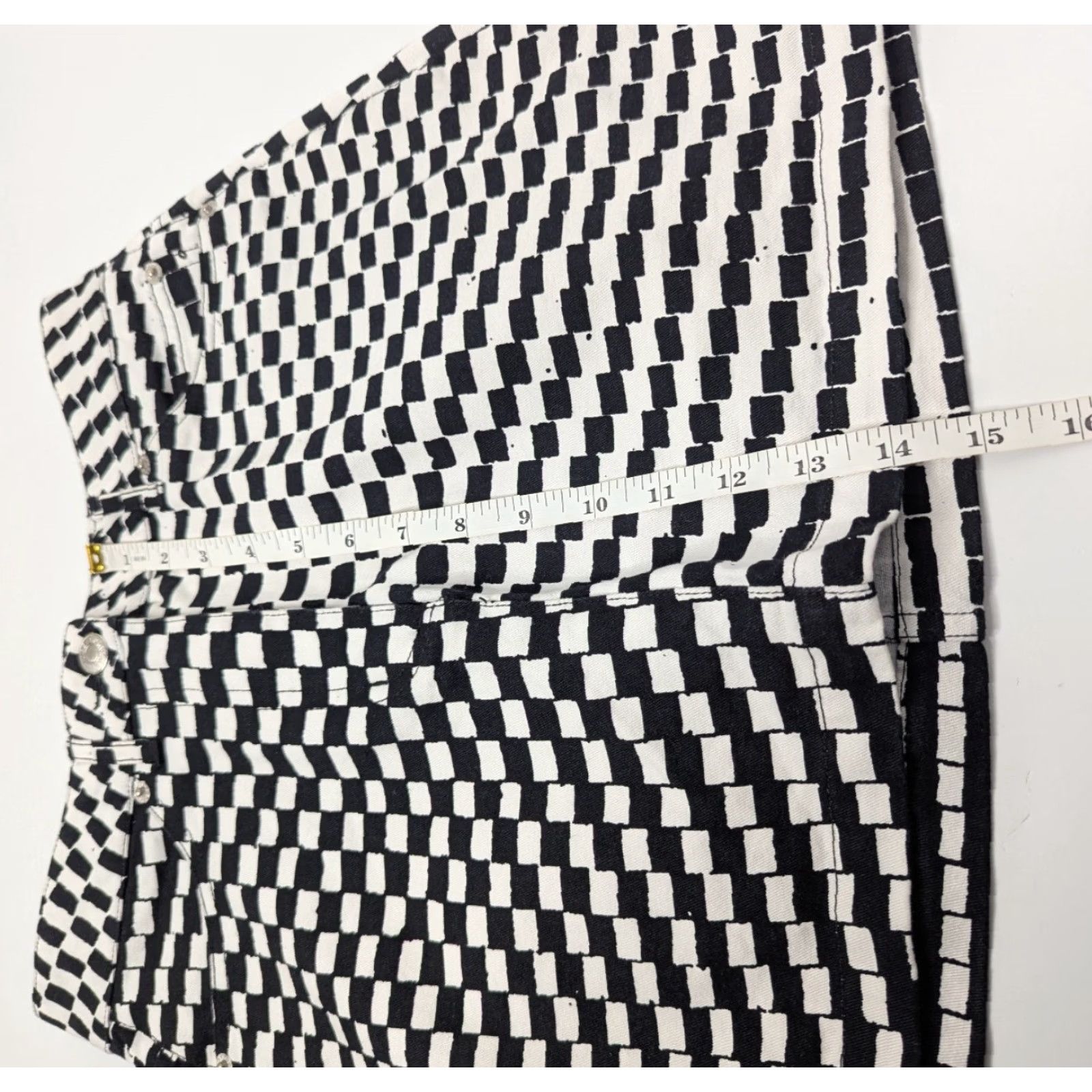 Obey OBEY Black White Checkered Skirt Women's 25 Punk Grunge Emo Skate Hesh Mini Size 42" / US 20 - 3 Thumbnail