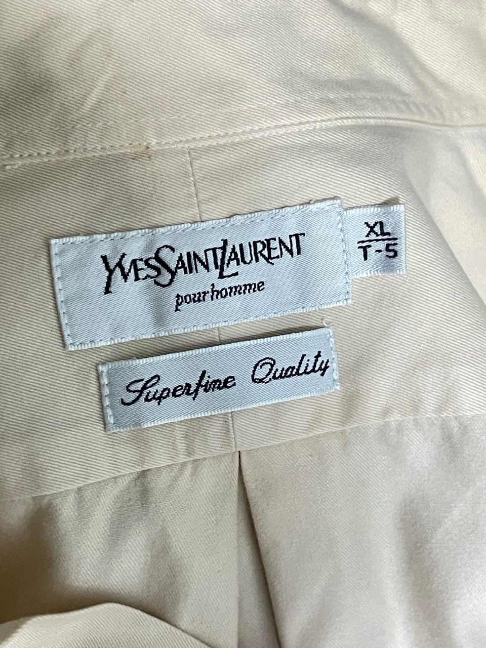 Yves Saint Laurent 🔥 YSL Yves Saint Laurent shirt size xl beige cotton Size US XL / EU 56 / 4 - 8 Thumbnail