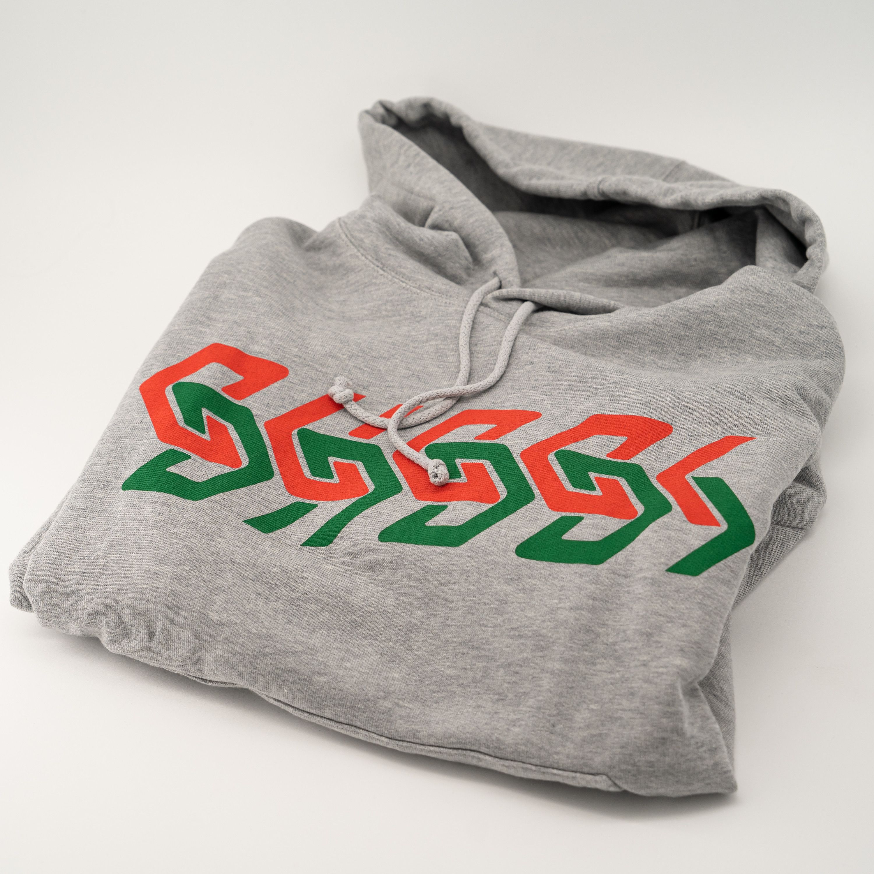 Gucci M Gucci Chain Print Hooded Sweatshirt Grey Cotton Hoodie Red Size US M / EU 48-50 / 2 - 7 Thumbnail