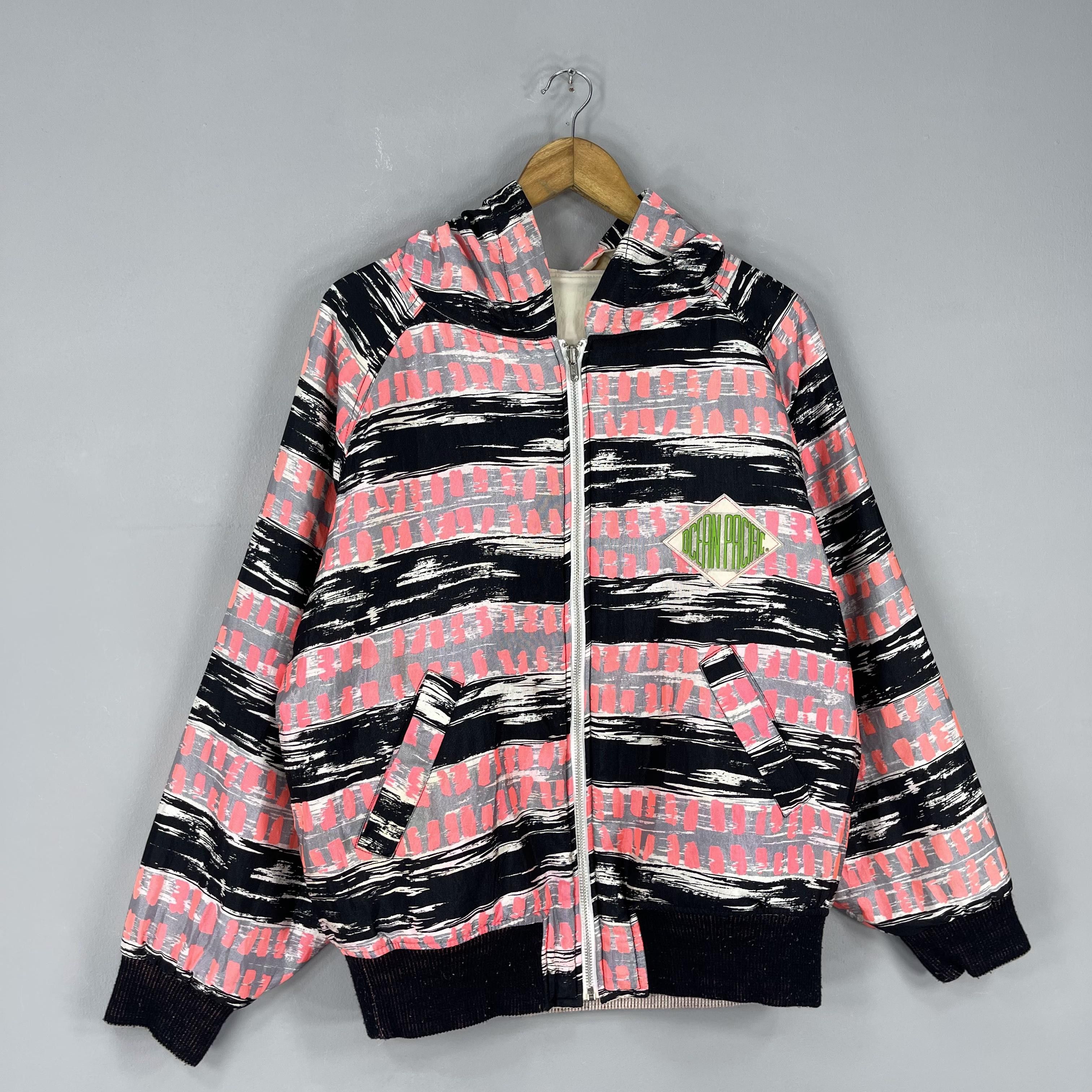 Ocean Pacific Vintage 1990s OCEAN PACIFIC Abstract Winter Ski Jacket Size US M / EU 48-50 / 2 - 5 Thumbnail