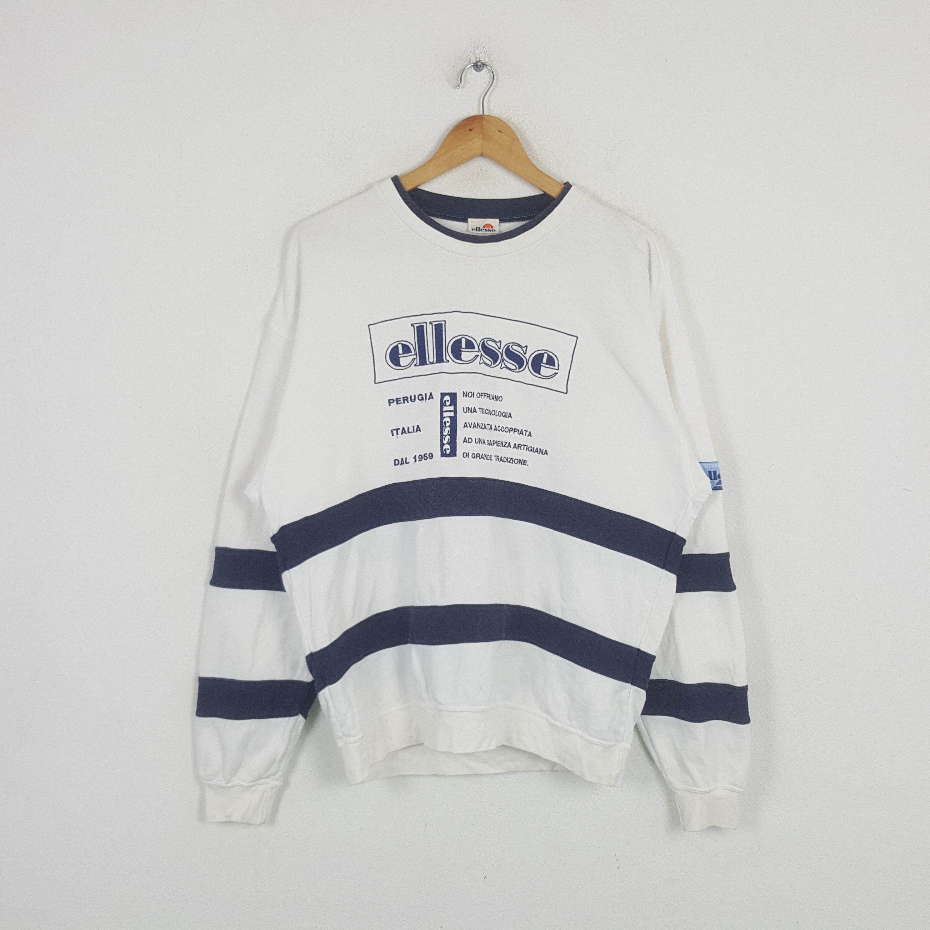 Ellesse Vintage Ellesse Italian Sports Style Sweatshirt C293N16 Size US L / EU 52-54 / 3 - 1 Thumbnail