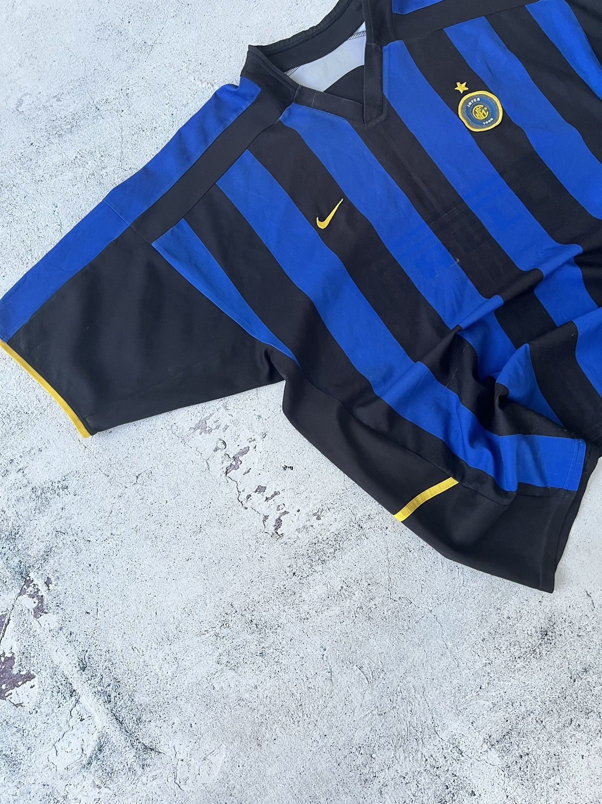 Nike × Vintage 🔵⚫️Nike Inter Milan 2002 2003 Home Jersey Size US XL / EU 56 / 4 - 5 Thumbnail