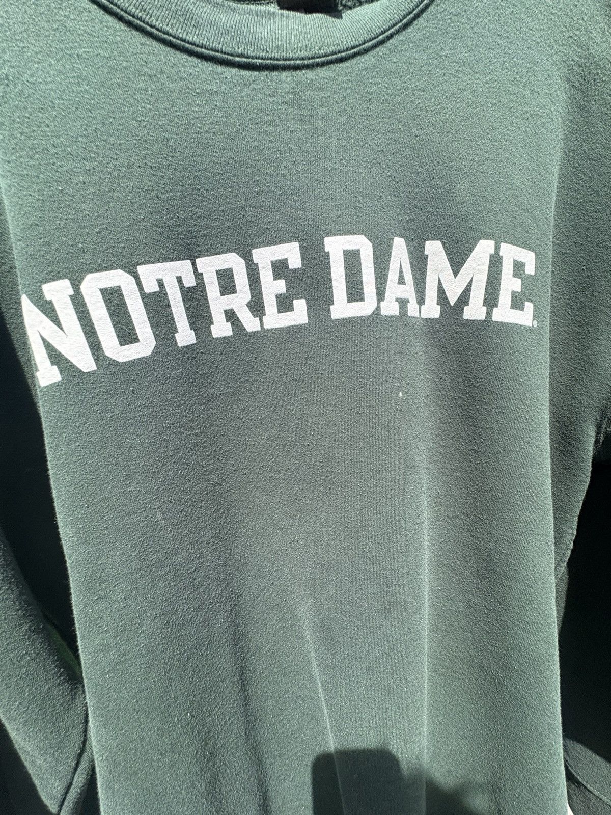 NCAA × Vintage Vintage 1990s Notre Dame Crewneck Sweatshirt Size US XL / EU 56 / 4 - 2 Thumbnail