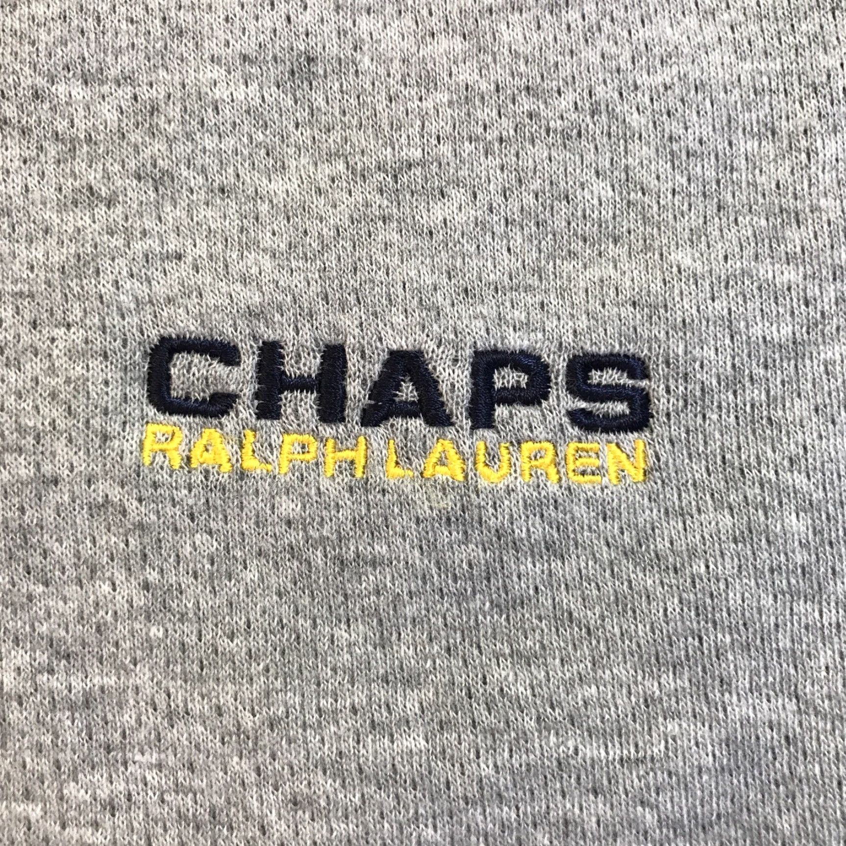 Ralph Lauren VINTAGE Chaps Ralph Lauren Sweater L Gray Embroidered V-Neck Pullover Mens Streetwear Size US L / EU 52-54 / 3 - 3 Thumbnail
