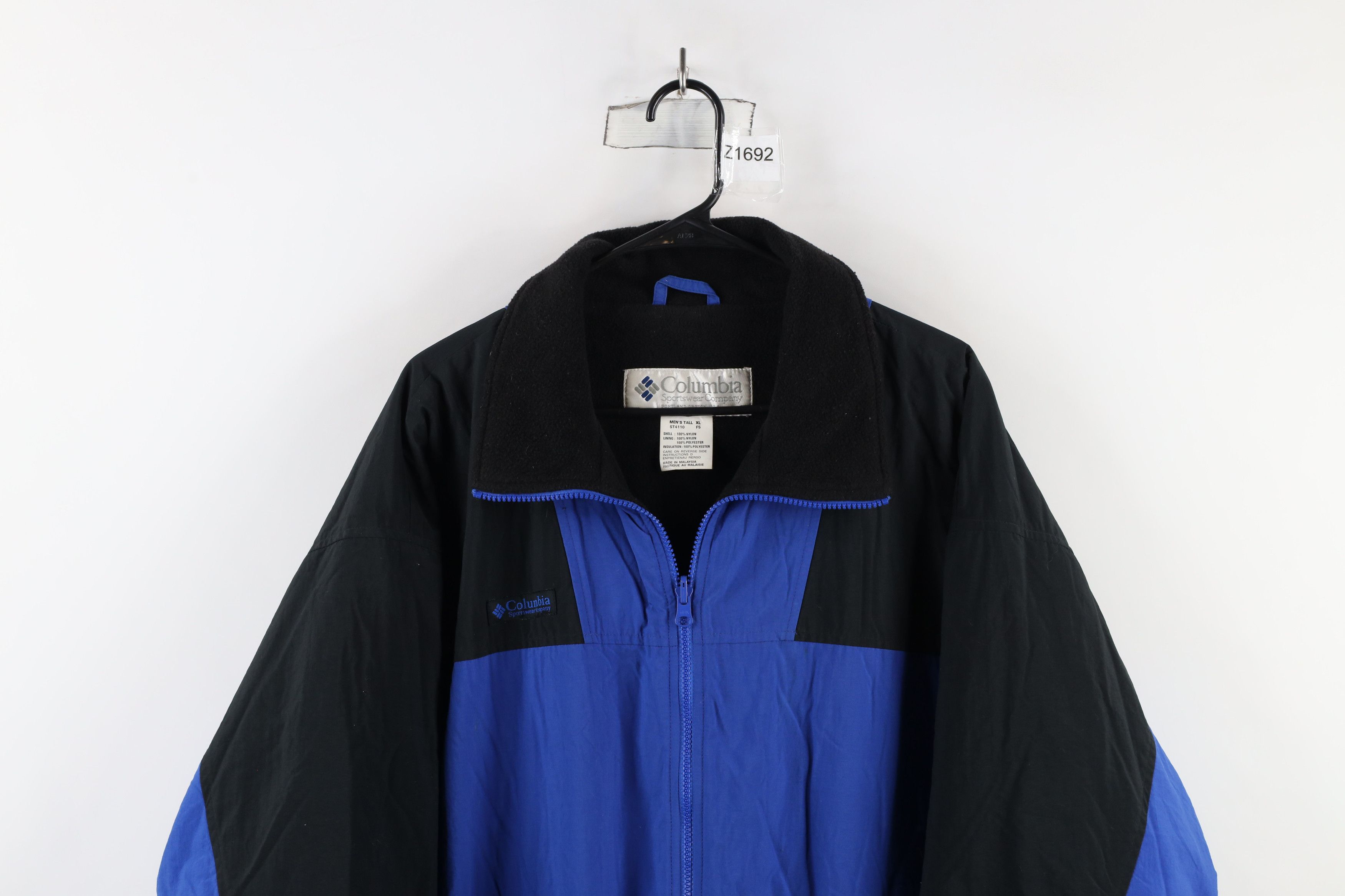 Columbia × Vintage Vintage 90s Columbia Lined Full Zip Winter Jacket Blue Size US XL / EU 56 / 4 - 2 Thumbnail