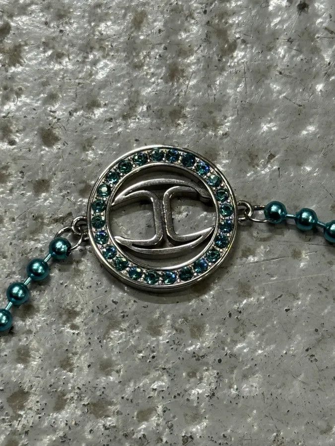 Just Cavalli × Vintage Cavalli Blue Embellished Bullet Bracelet Size ONE SIZE - 7 Thumbnail