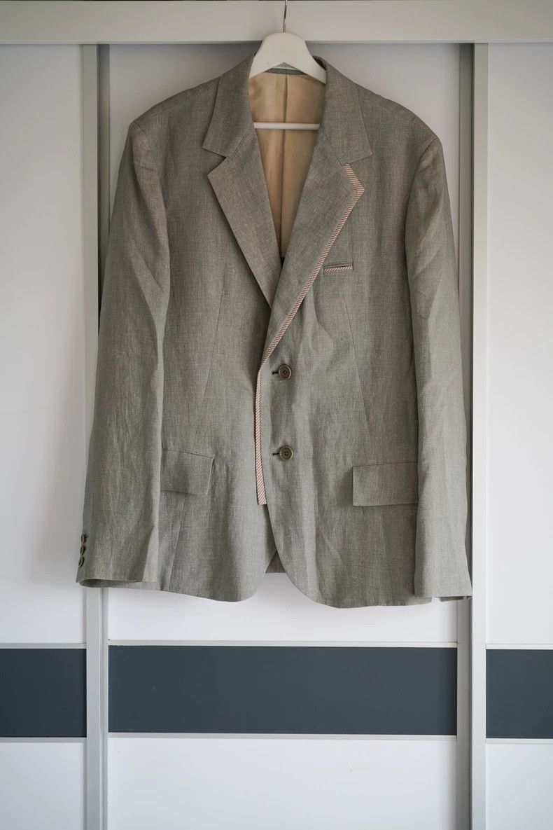 Yohji Yamamoto Yohji Yamamoto Yohji Yamamoto Grey Suit Blazer Size 4 Size US M / EU 48-50 / 2 - 1 Thumbnail