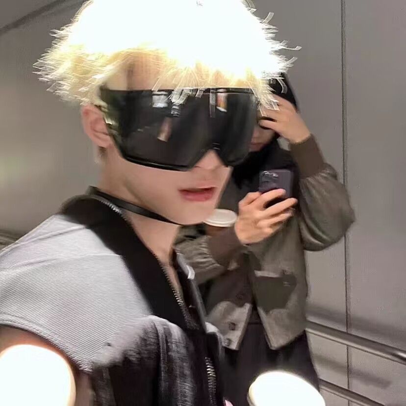 VIBE Hip-hop Street ins style custom avant-garde sunglasses Size ONE SIZE - 2 Thumbnail