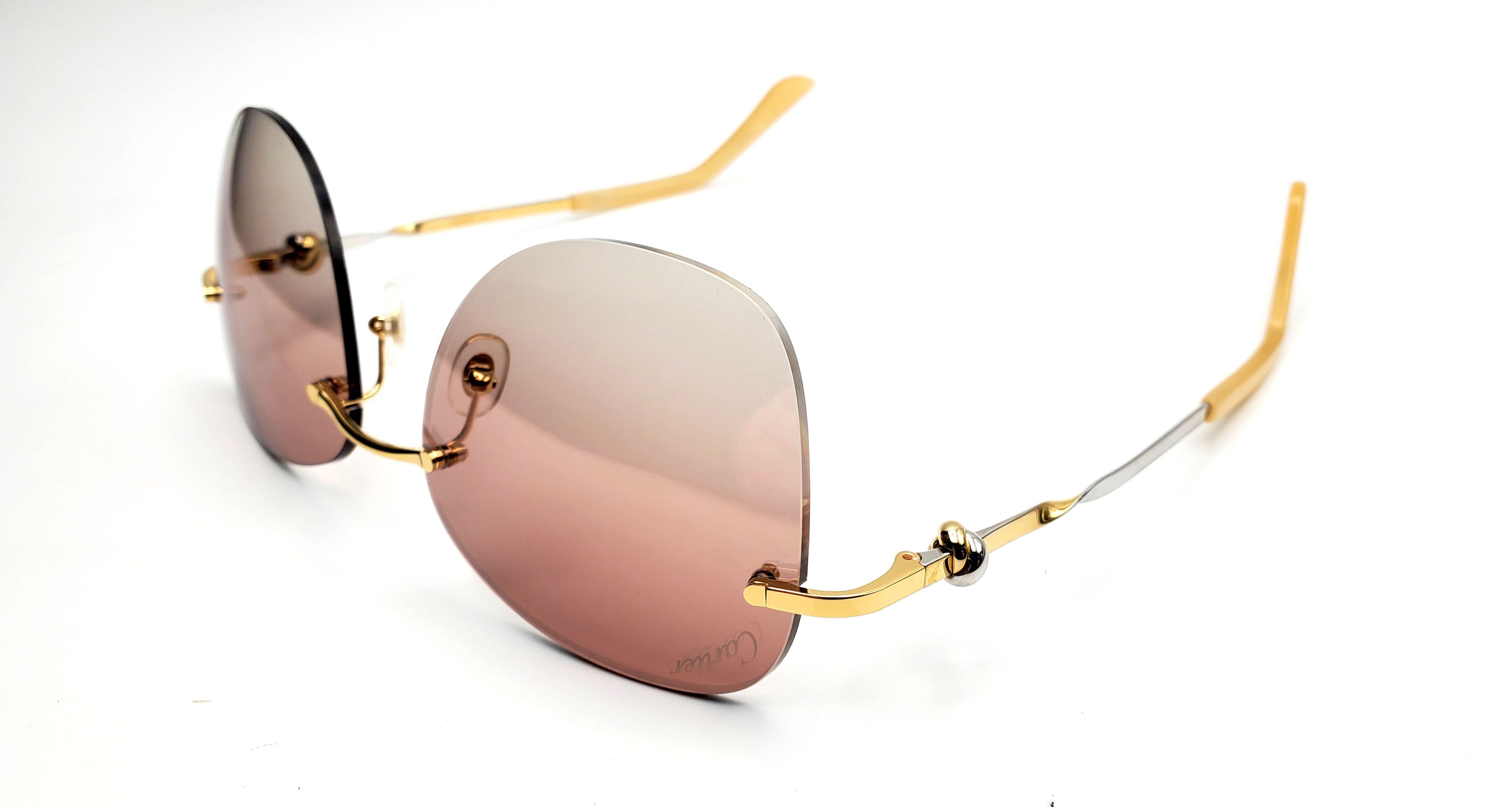 Cartier NEW! Cartier Gold Sunglasses CT00915 Size ONE SIZE - 13 Thumbnail