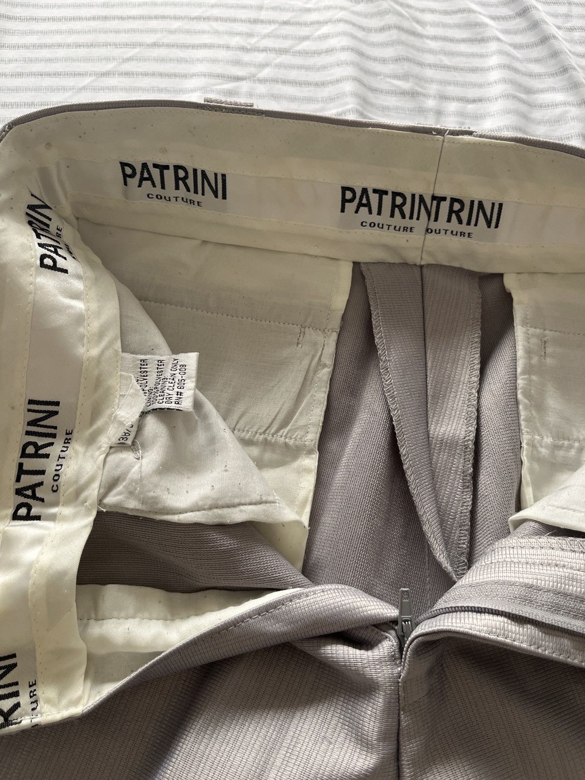 Other Patrini Couture Silver Pants Size US 28 / EU 44 - 4 Thumbnail