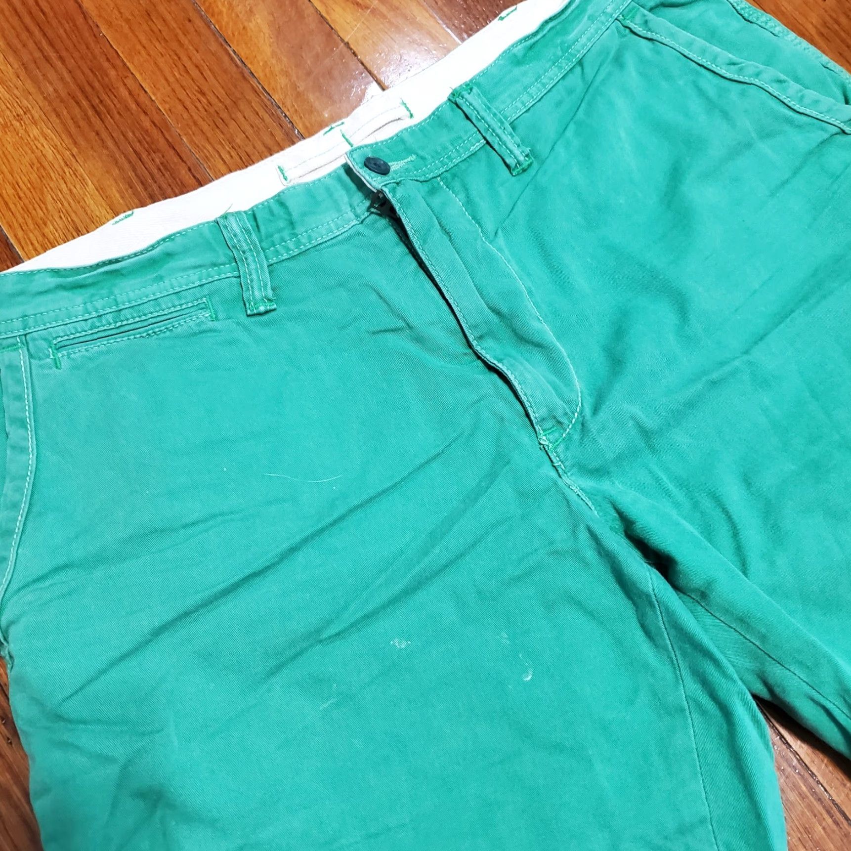 Polo Ralph Lauren VINTAGE Polo Ralph Lauren Shorts Mens 36 Green Bermuda 9" Drawstring Military Baggy Relaxed Casual Size US M / EU 48-50 / 2 - 6 Thumbnail
