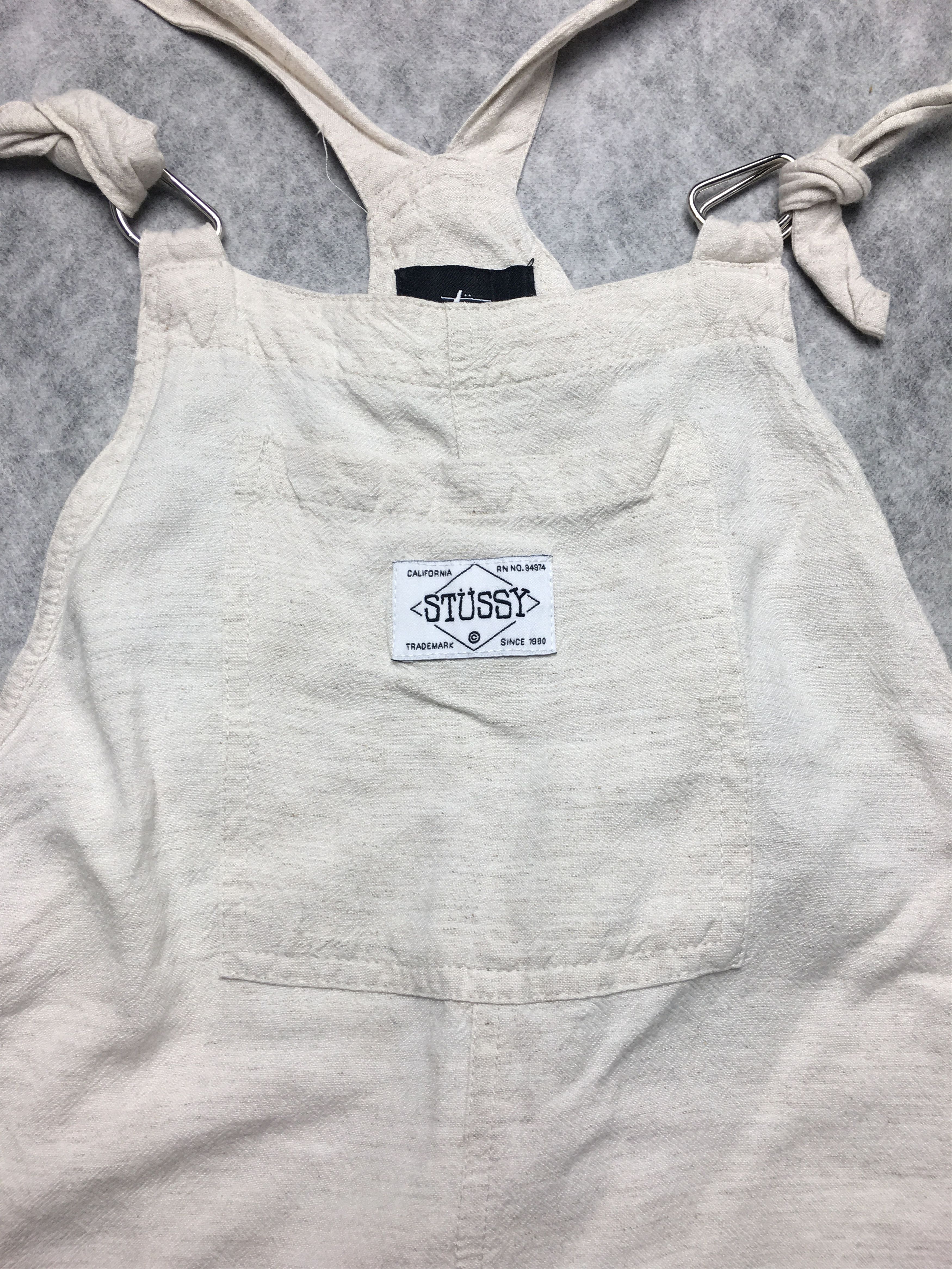 Stussy Stussy Linen Cotton Overalls Jumpsuit UK 6 Size 26" / US 2 / IT 38 - 9 Thumbnail