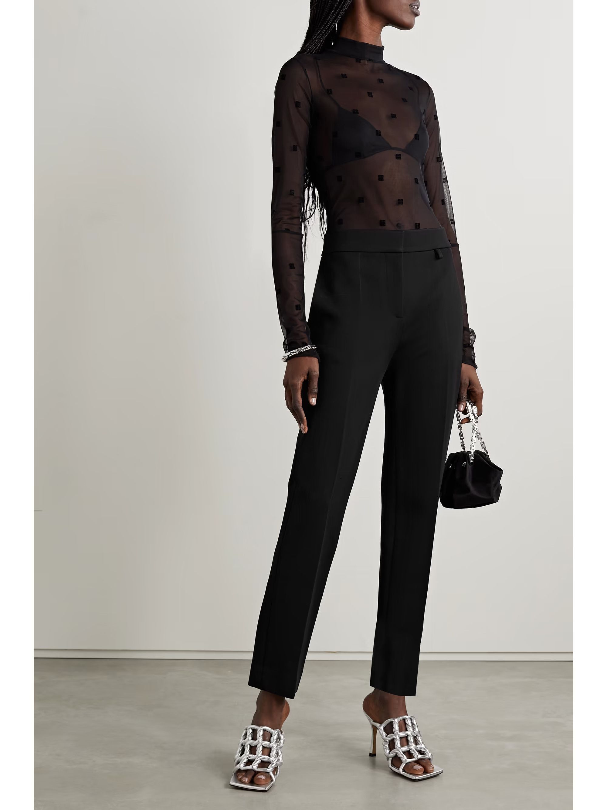 Givenchy o1y0925 Sweatpant in Black Size 26" / US 2 / IT 38 - 2 Thumbnail