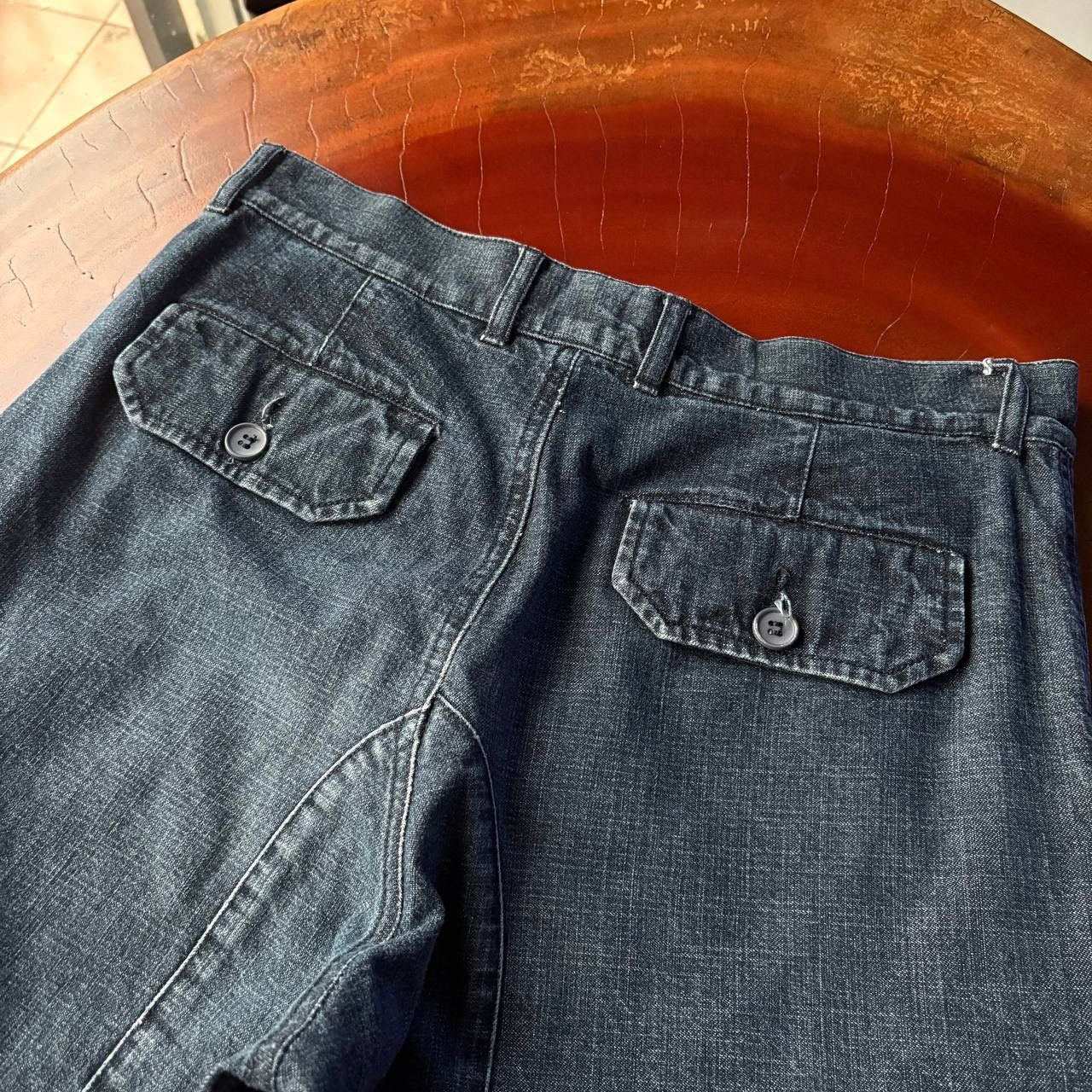 A.P.C. APC Jorts Multi Pocket Cargo Dark Blue Jeans Pants Size US 30 / EU 46 - 10 Thumbnail