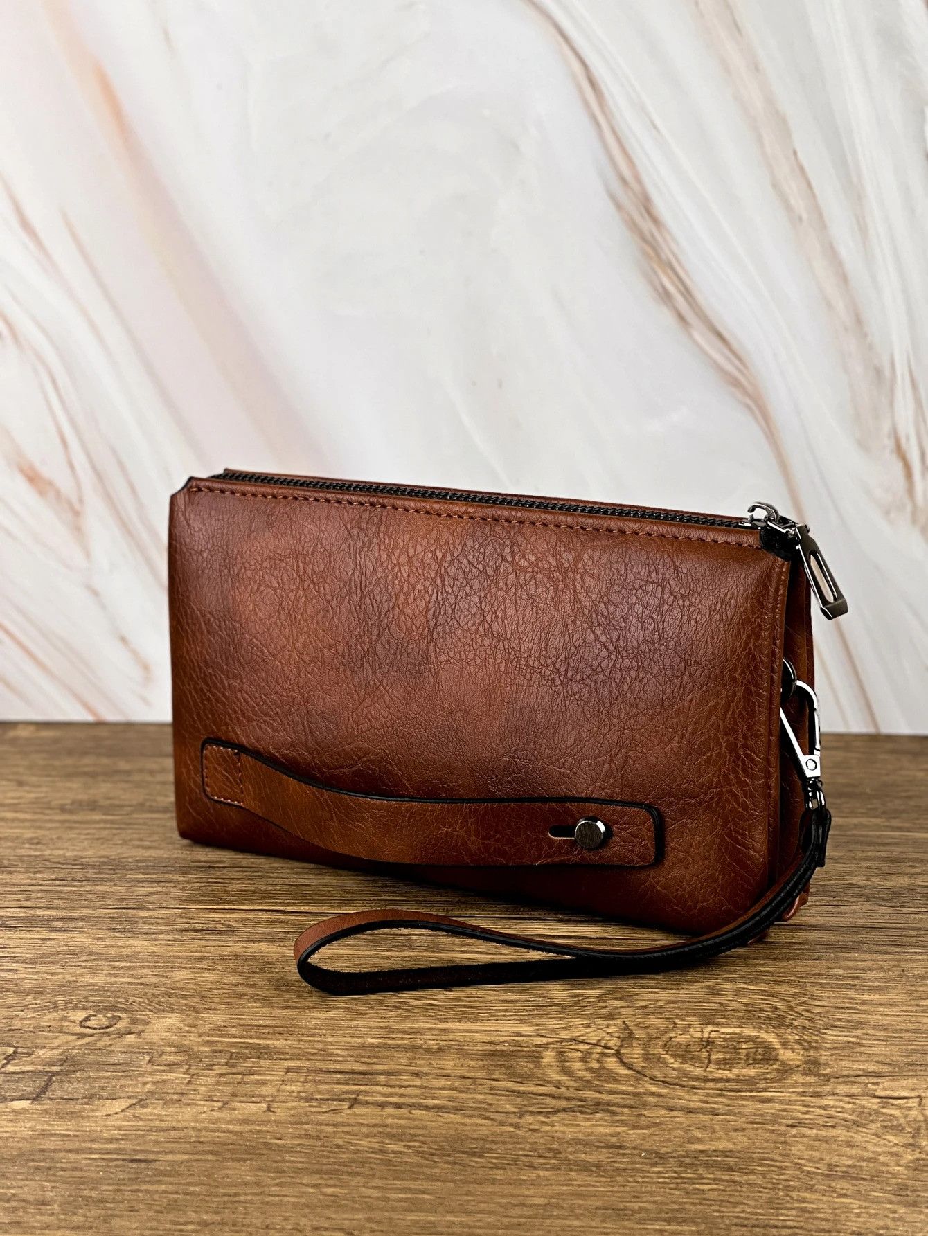 Vintage Retro Clutch Bag Wallet Business Size ONE SIZE - 4 Thumbnail