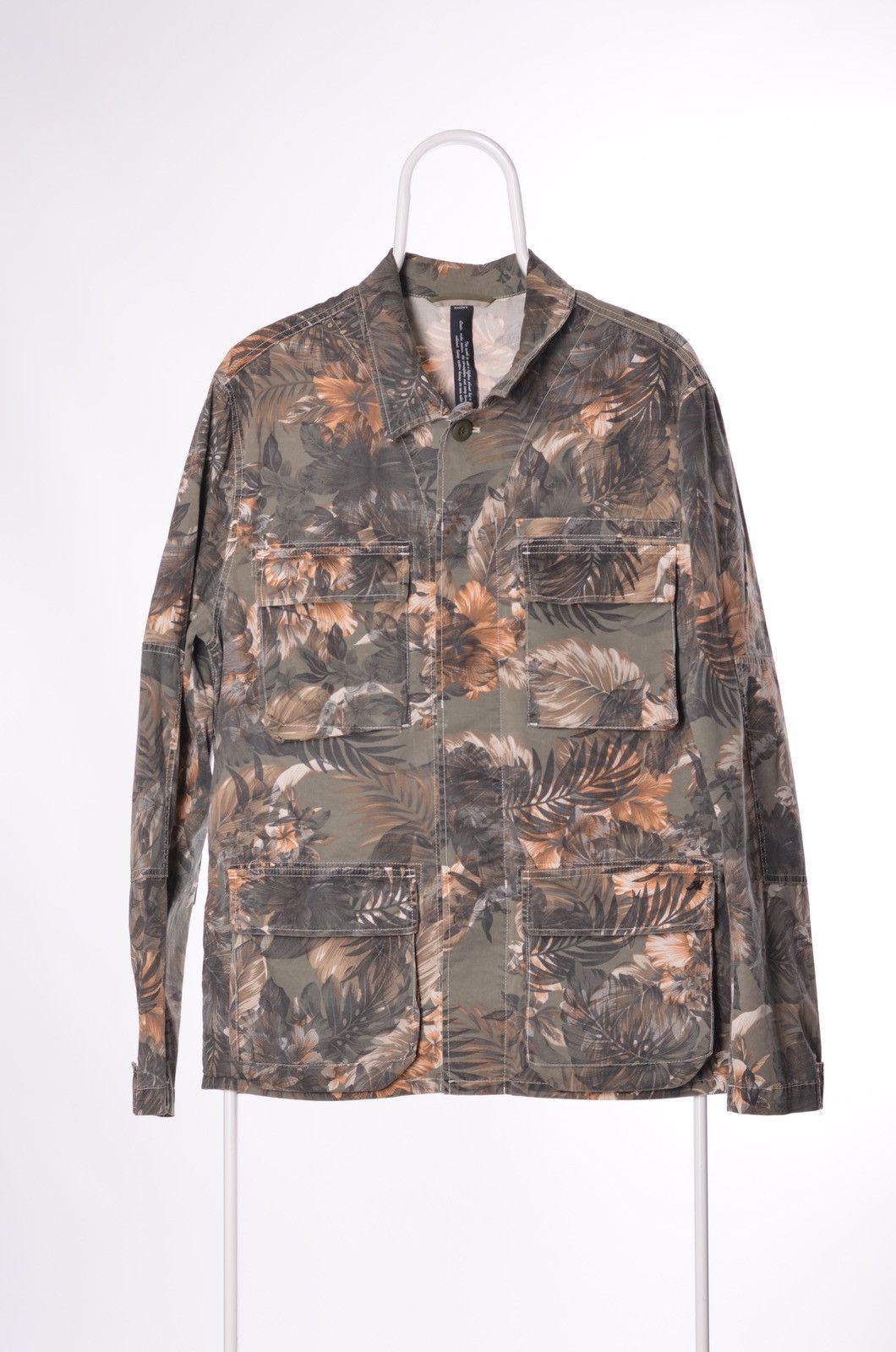 Mason's Mason’s cotton logo lightweight fly shirt jacket overshirt Size US M / EU 48-50 / 2 - 1 Thumbnail