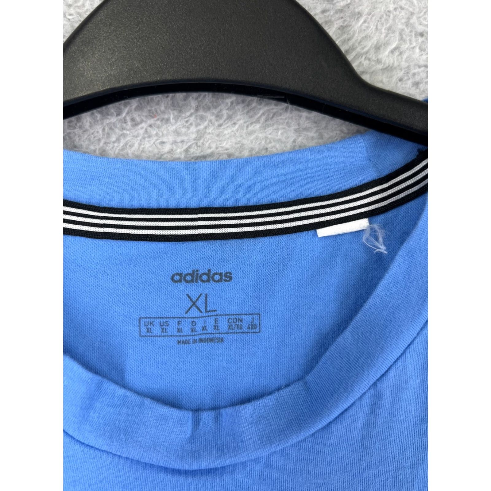 Adidas Adidas Shirt Mens XL Blue Short Sleeve Crew Neck Cotton Logo Size US XL / EU 56 / 4 - 4 Thumbnail