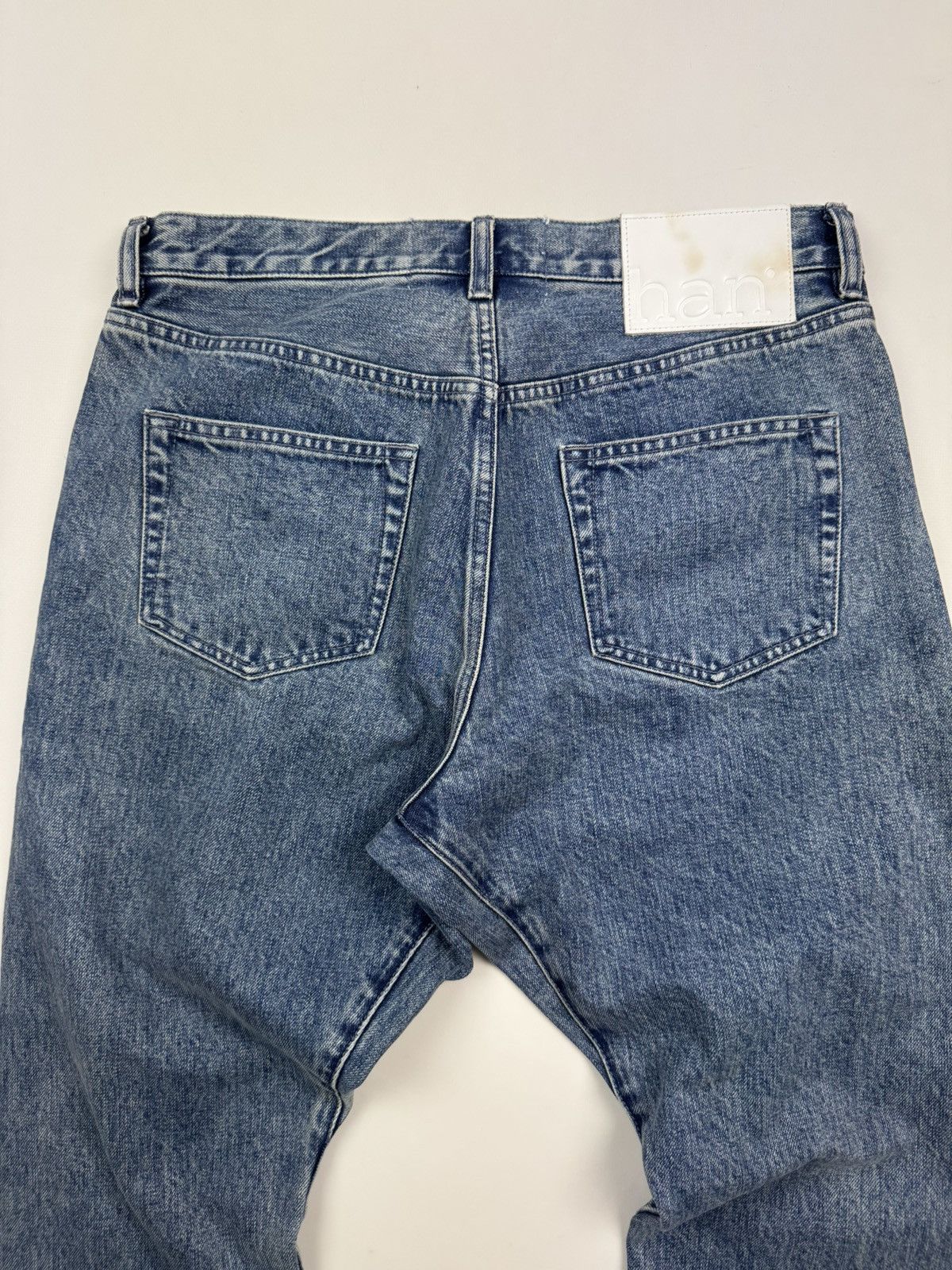 Han Kjobenhavn New! Han Kjobenhavn Drop Crotch Washed Selvage Denim Jeans Size US 30 / EU 46 - 15 Thumbnail