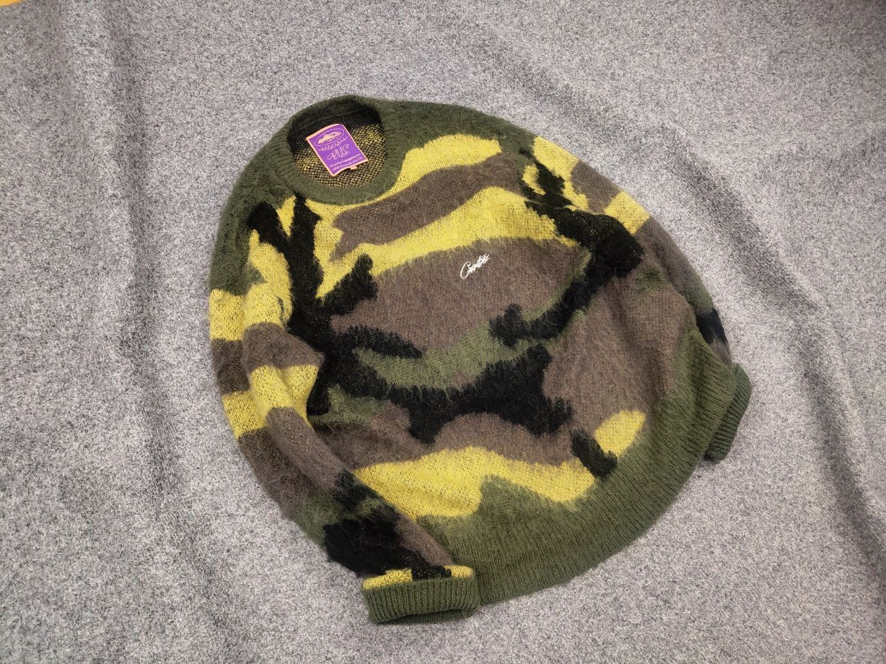 Corteiz Corteiz Mohair Blend Knit Sweater Gutta Green Camo Oversized Size US S / EU 44-46 / 1 - 3 Thumbnail
