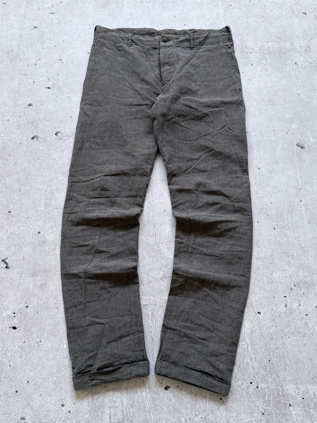 Forme D'Expression Forme Dexpression Gray Linen Jacket + Pants Suit Size 38R - 6 Thumbnail