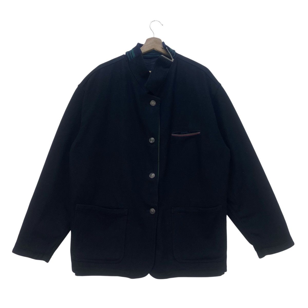 CLOSED × Marithe + Francois Girbaud Vtg Closed Marithe Francois Girbaud Wool Reversible Jacket Size US L / EU 52-54 / 3 - 3 Thumbnail