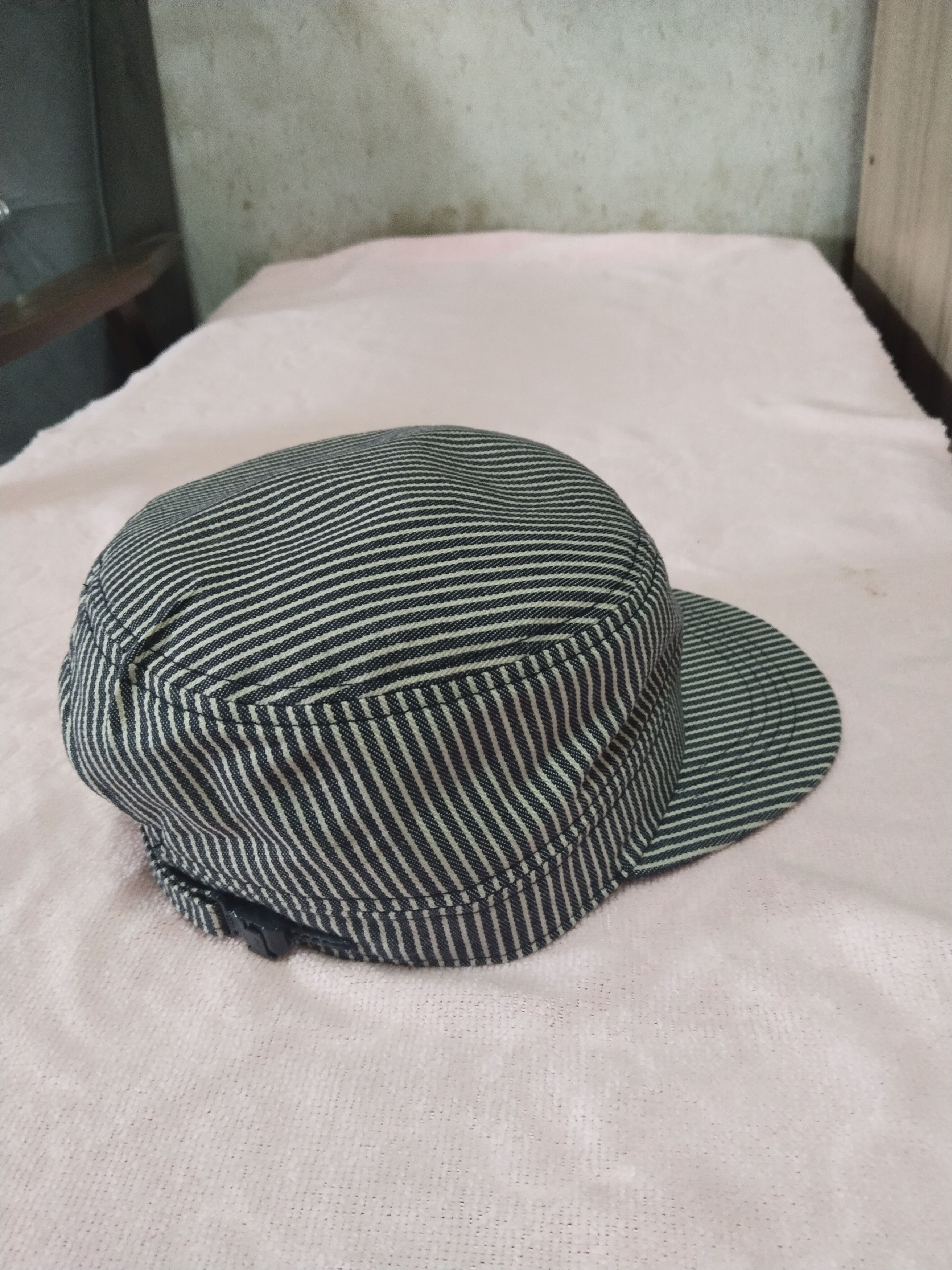 Japanese Brand VINTAGE CADET SRIPE YKK ADJUSTABLE JAPAN HAT Size ONE SIZE - 4 Thumbnail