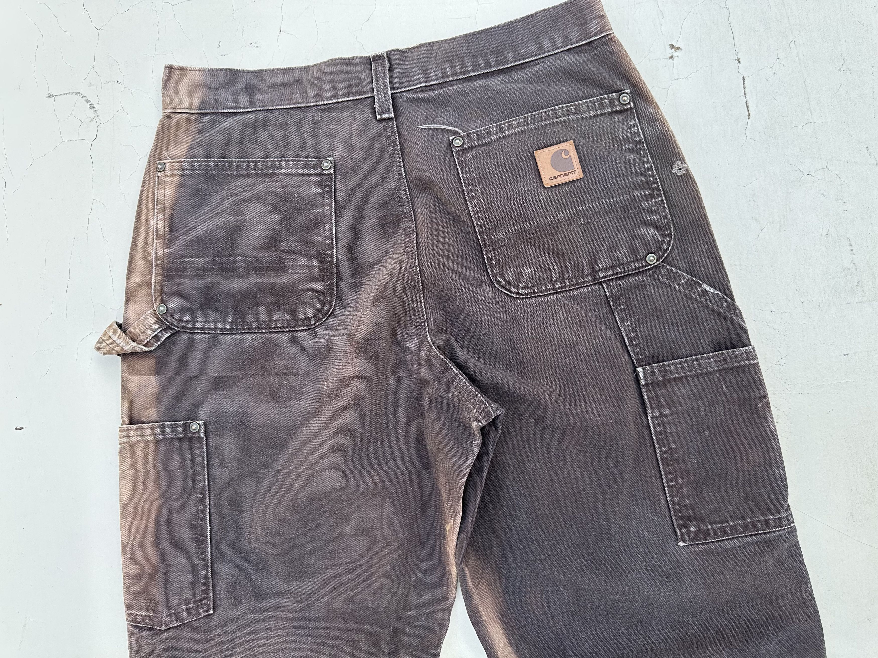 Carhartt Vintage faded browns Carhartt double knee Size US 29 - 7 Thumbnail