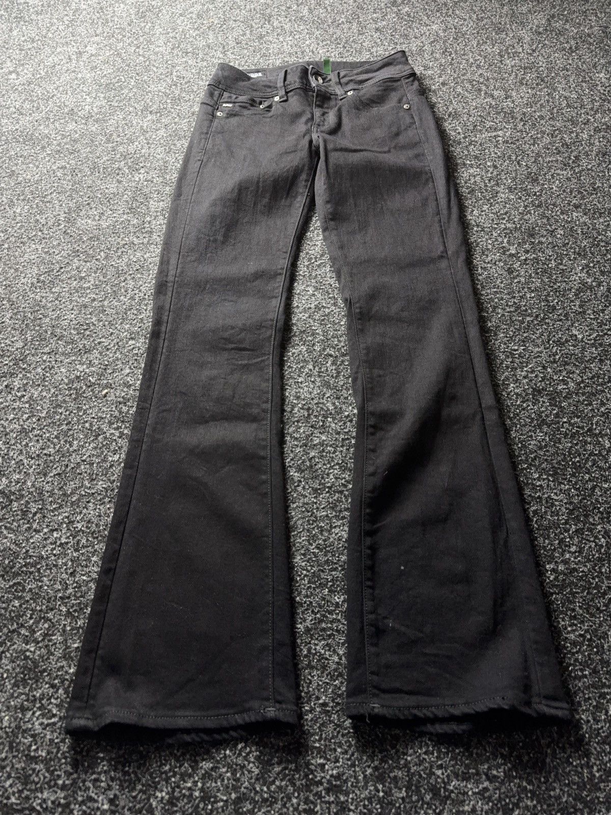 G-Star Y2K Avant Garde 00s G-Star RAW Midge Mid Bootcut Black Jeans Size 28" / US 6 / IT 42 - 1 Thumbnail