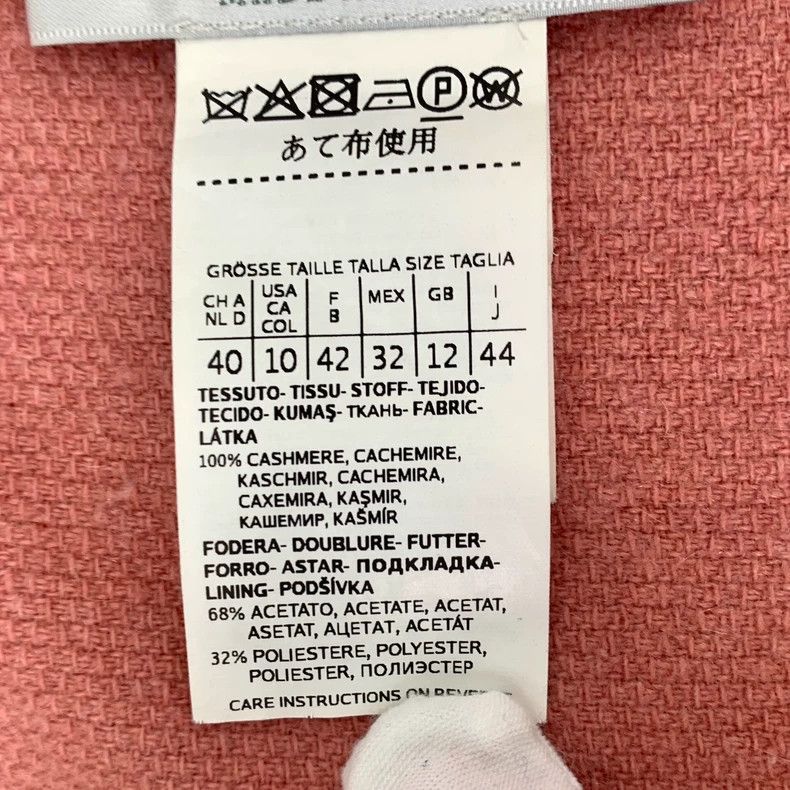 Max Mara Max Mara Pink cashmere lapel single-breasted long-sleeved Size L / US 10 / IT 46 - 6 Thumbnail