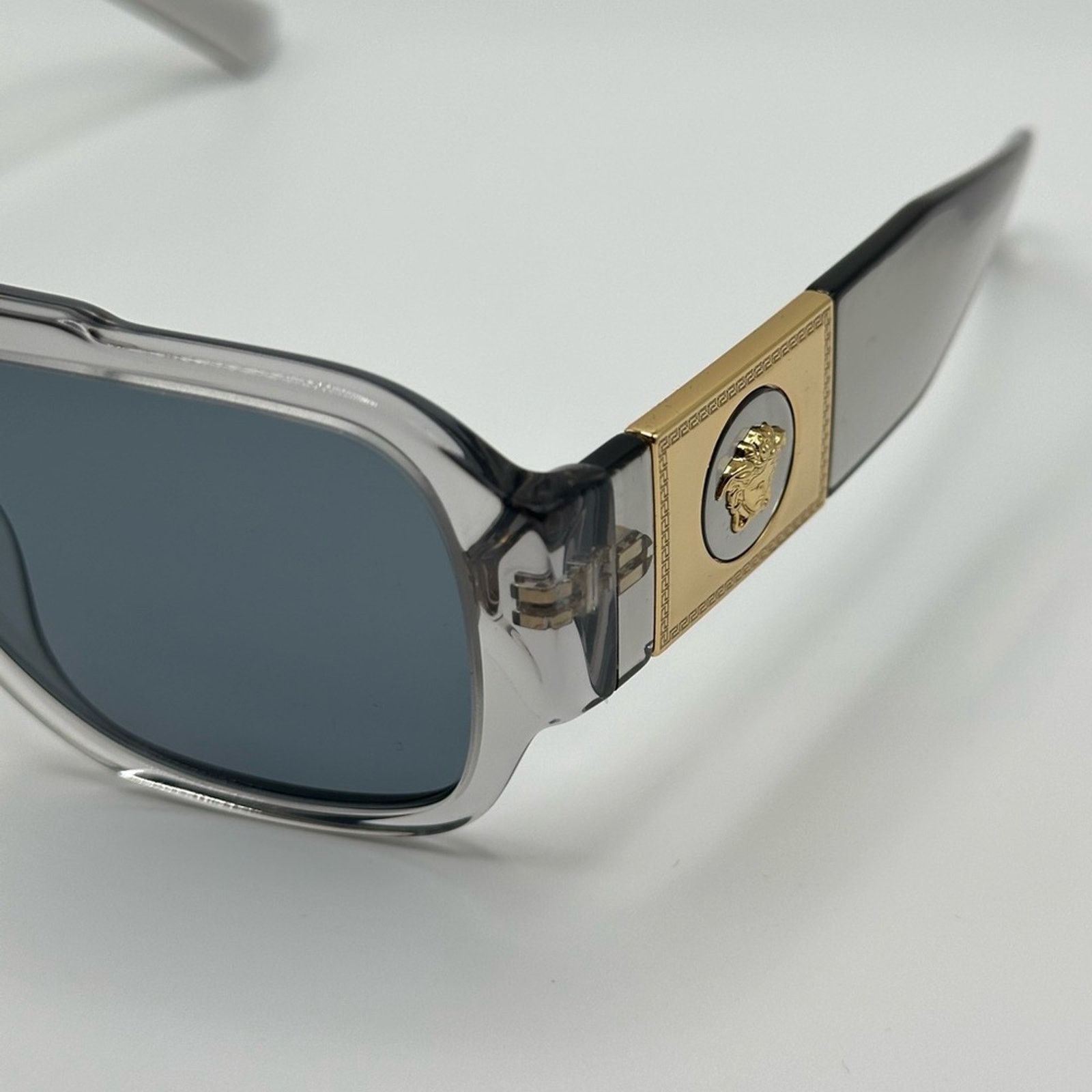 Versace NEW VERSACE VE4436U 530580 Transparent Grey Dark Blue Unisex Size ONE SIZE - 2 Thumbnail