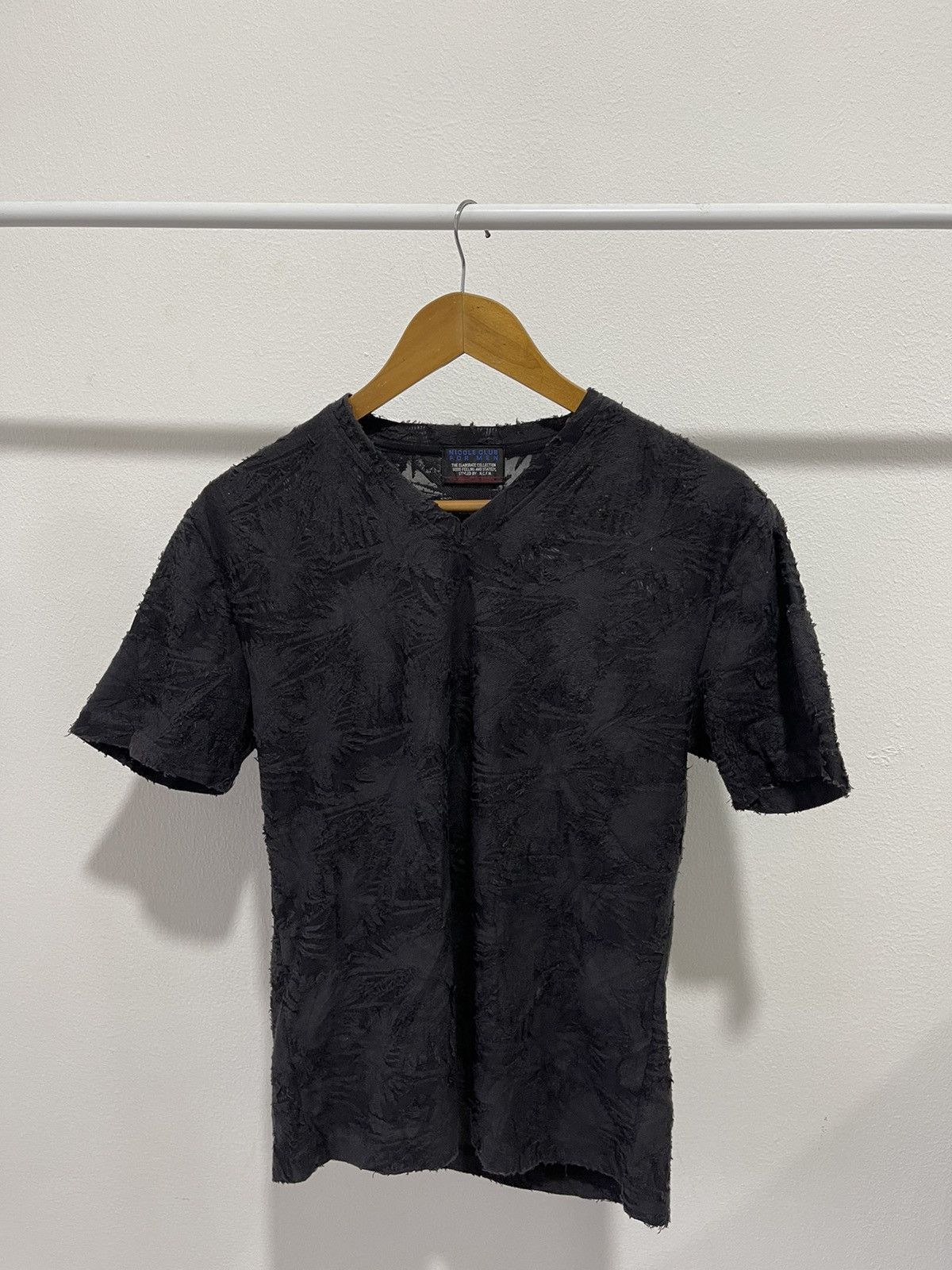 Japanese Brand × Nicole Club 2000s Nicole Club For Men distressed Tee Size US M / EU 48-50 / 2 - 1 Thumbnail