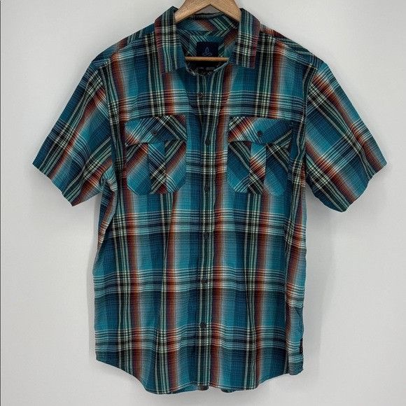 Prana Prana Ostend Short Sleeve Button Down Shirt Men’s Size Large Size US L / EU 52-54 / 3 - 2 Thumbnail