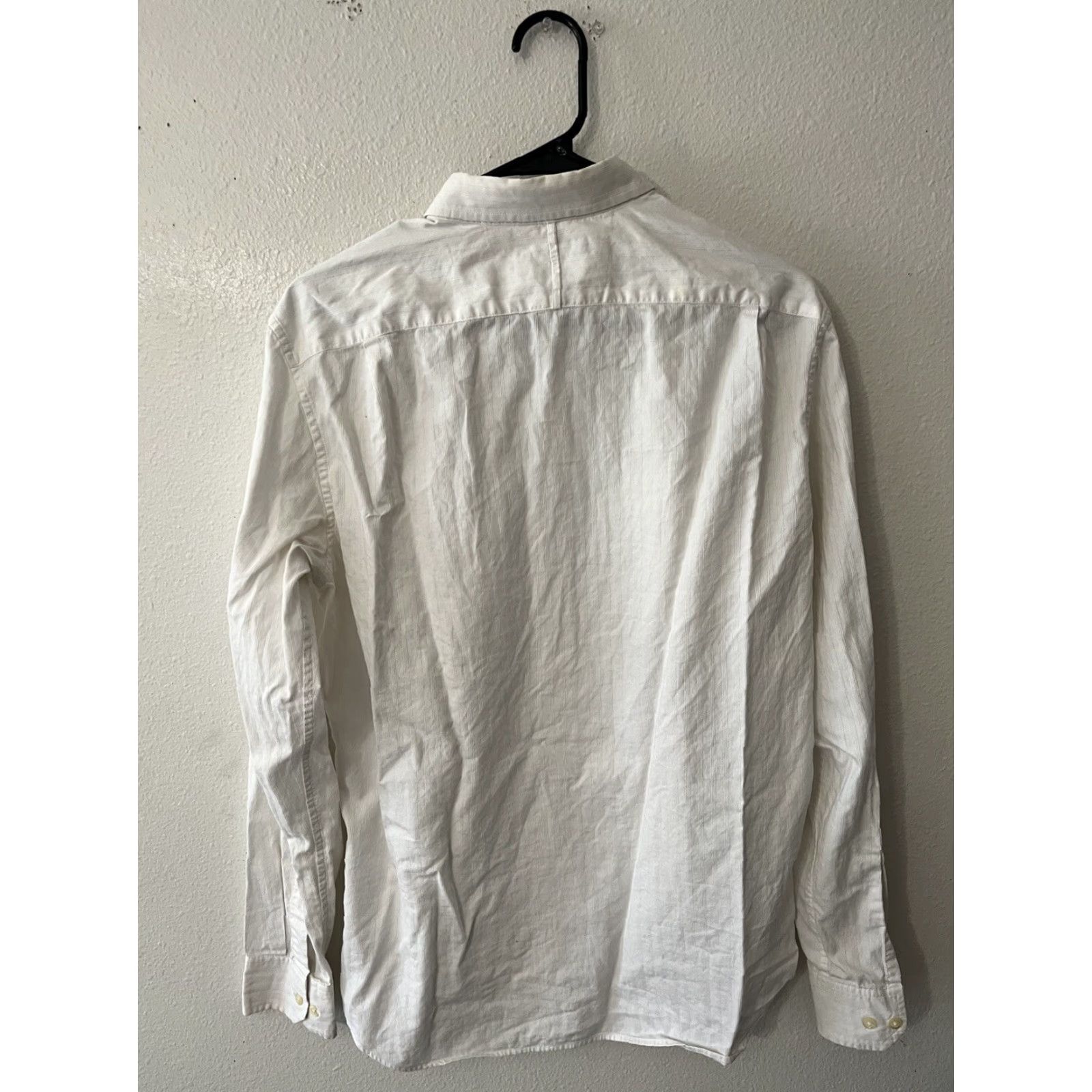 Banana Republic VINTAGE Banana Republic Mens White Medium Solid Fit Button Up Shirt Y2K Size US M / EU 48-50 / 2 - 3 Thumbnail