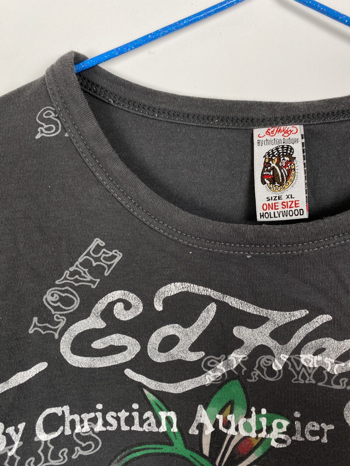 Ed Hardy VINTAGE Y2K ED HARDY AMAZING CROPPED LONG SLEEVE Size XL / US 12-14 / IT 48-50 - 7 Thumbnail