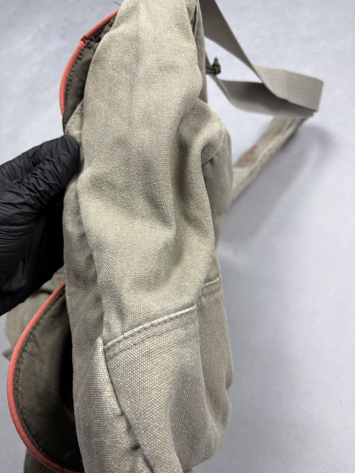 Fjallraven Fjällräven Canvas Shoulder Messenger Bag Beige Vintage Y2K Size ONE SIZE - 8 Thumbnail