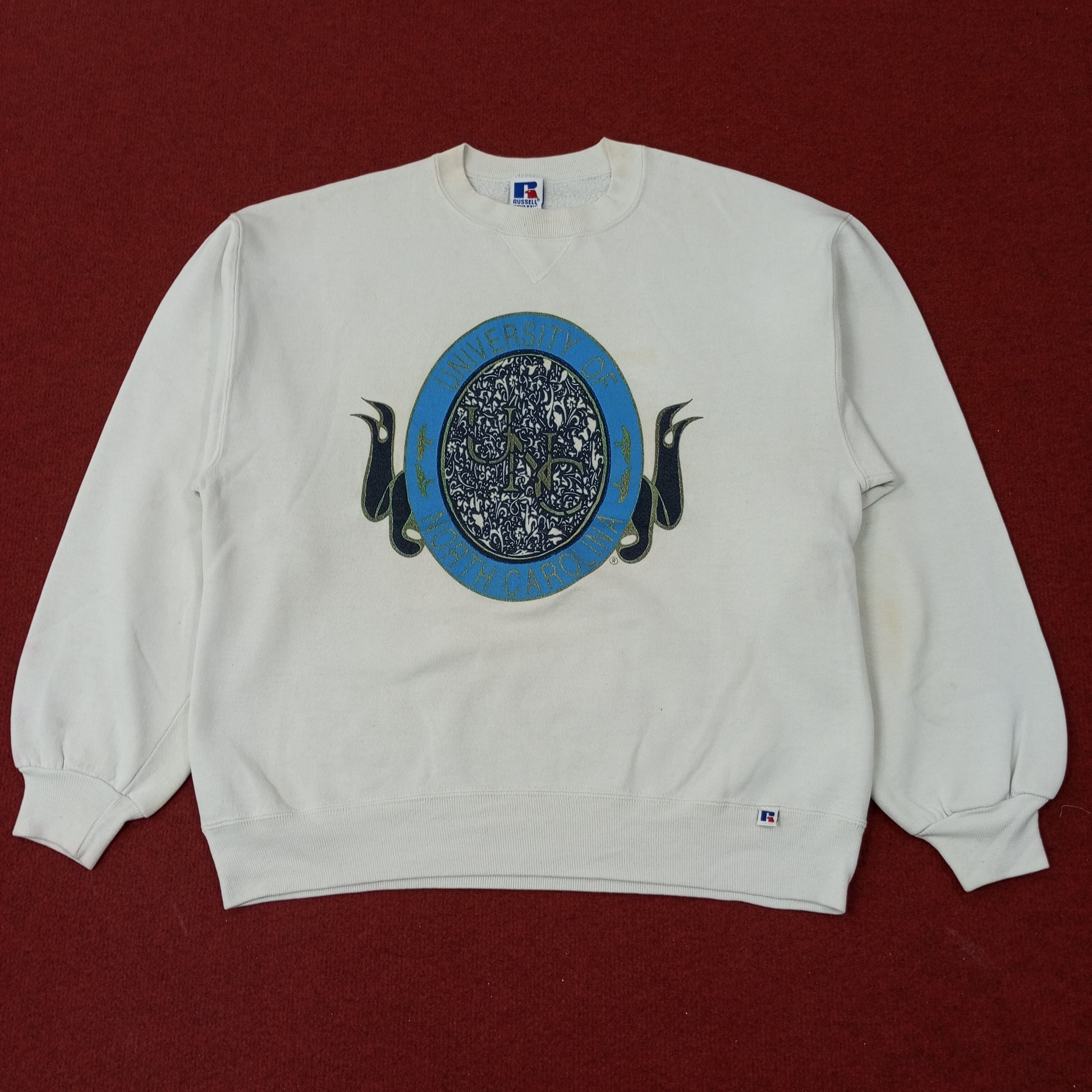 Vintage Vintage University Of North Carolina Sweatshirt c251n19 Size US L / EU 52-54 / 3 - 1 Thumbnail