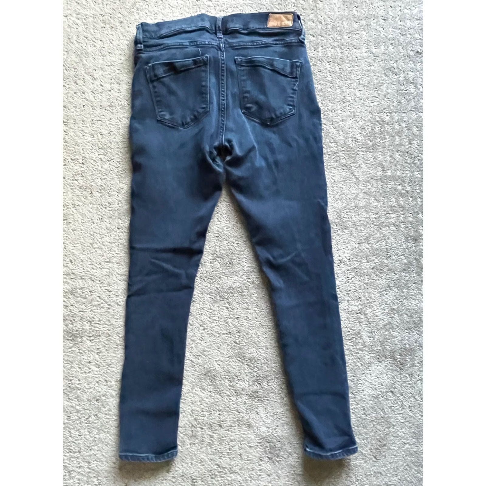 Express Express Jeans Adult Size 6 Blue Denim Mid Rise Ankle 5-Pocket Cotton Blend Machine Washable Womens Size 28" / US 6 / IT 42 - 3 Thumbnail