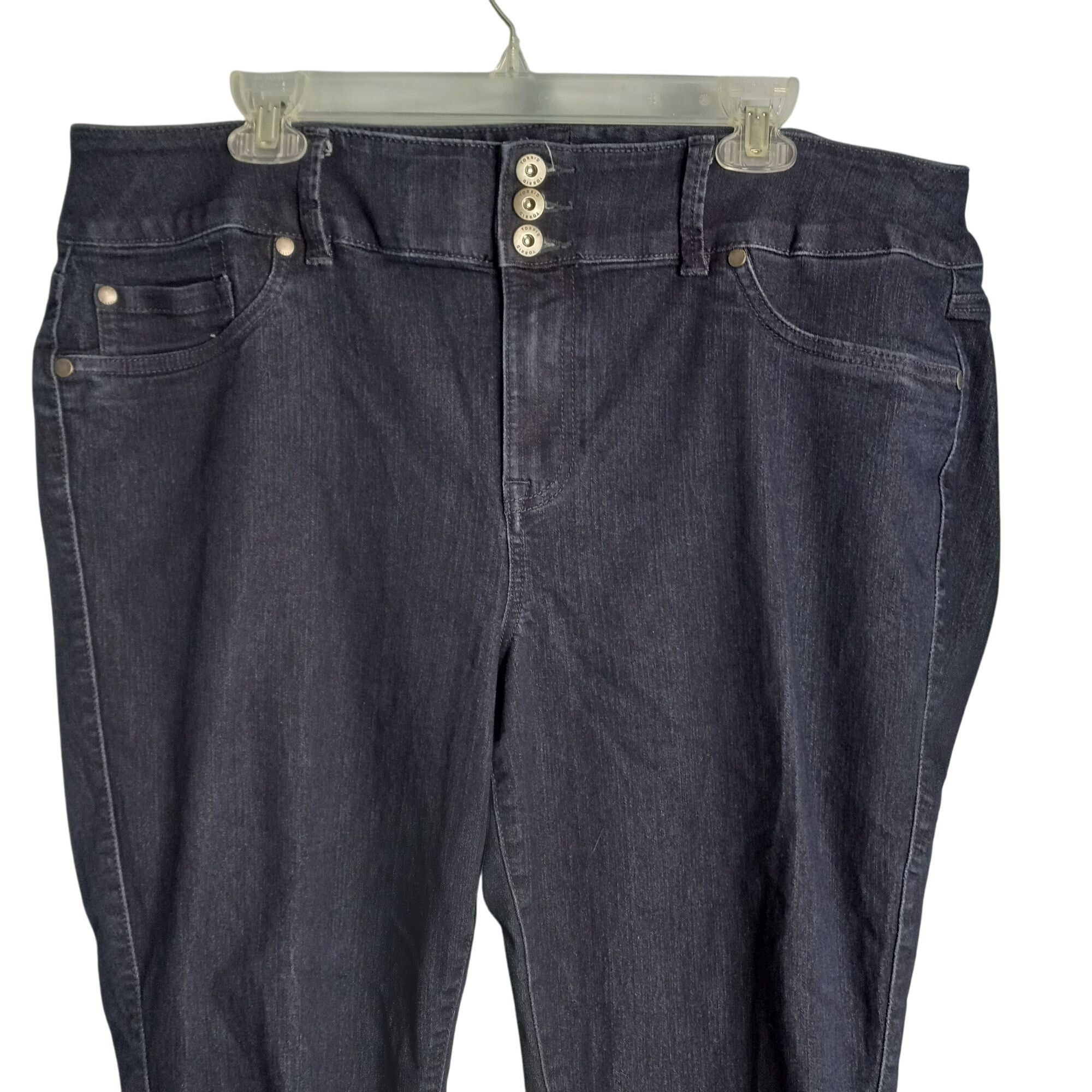 Torrid Torrid Size 20 Short Jeggings Jeans Womens Super Stretch Dar Size 42" / US 20 - 2 Thumbnail