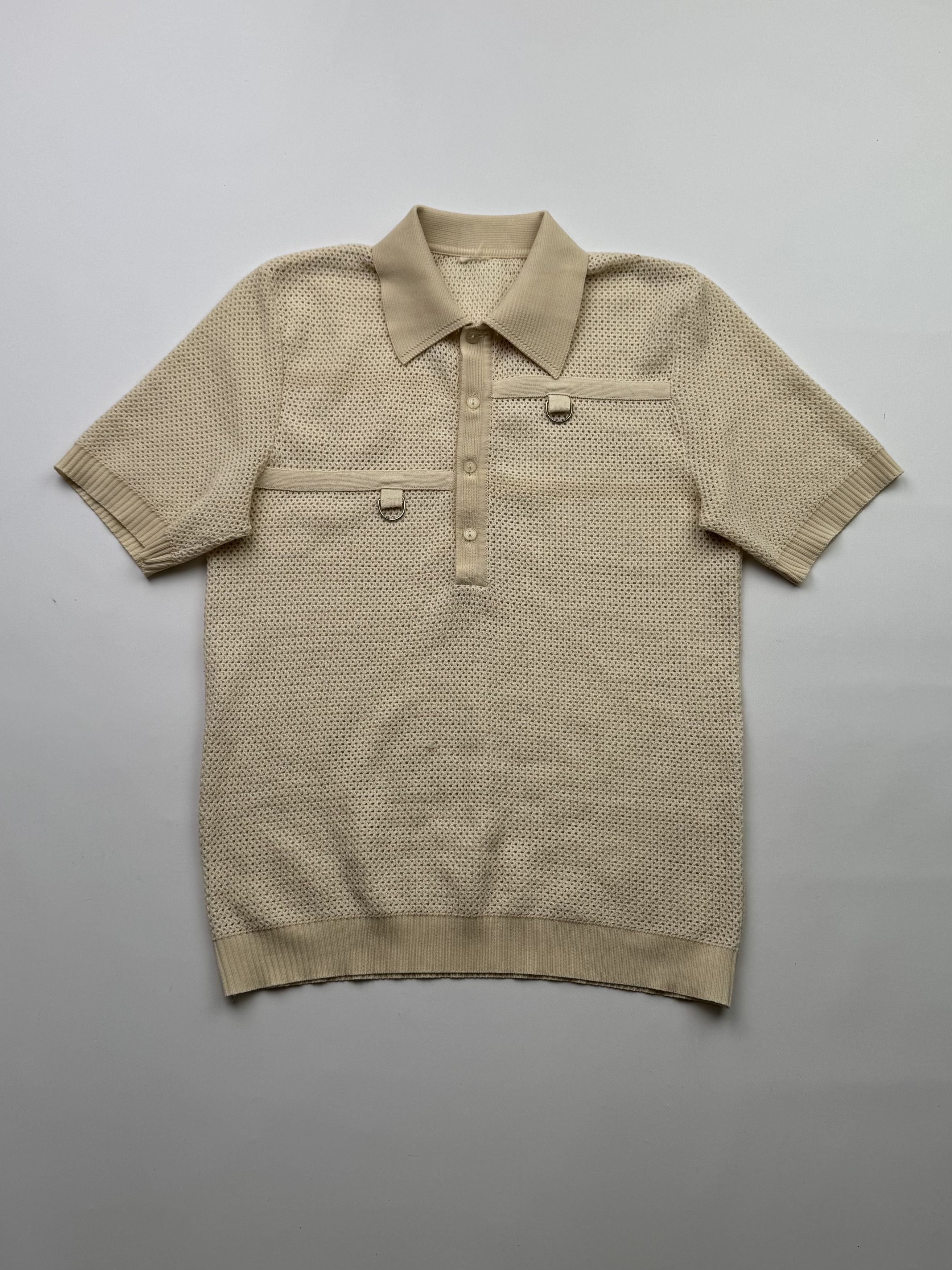 Vintage Mesh Retro Polo T-Shirt B599(V192)