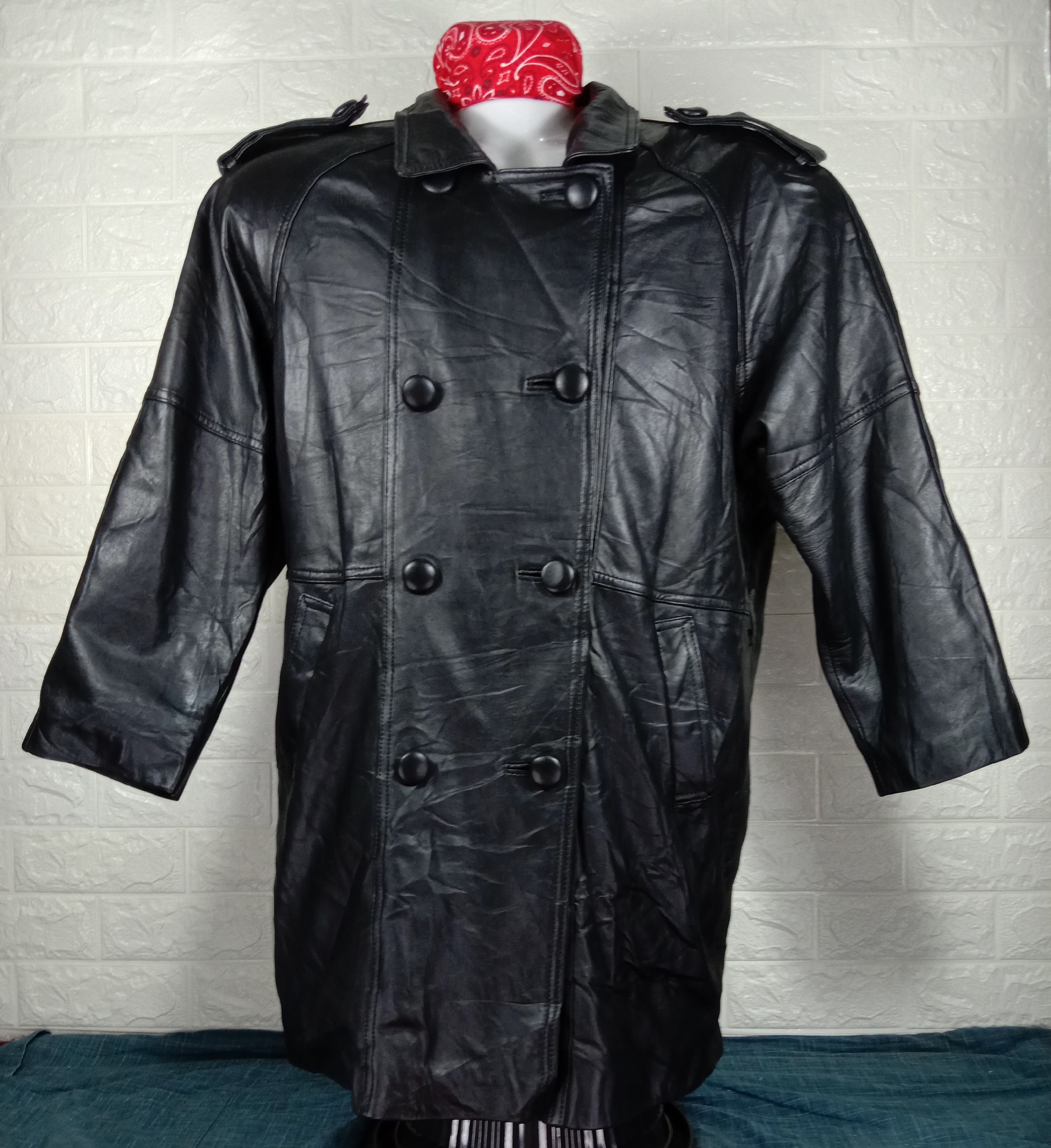 Japanese Brand Vintage Black Leather Jacket Size US L / EU 52-54 / 3 - 1 Thumbnail