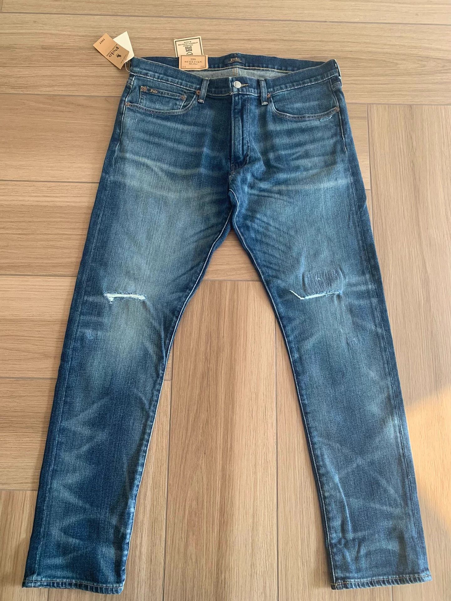 Polo Ralph Lauren Polo Ralph Lauren Sullivan Slim 34-32 Distressed Jeans Size US 34 / EU 50 - 1 Thumbnail
