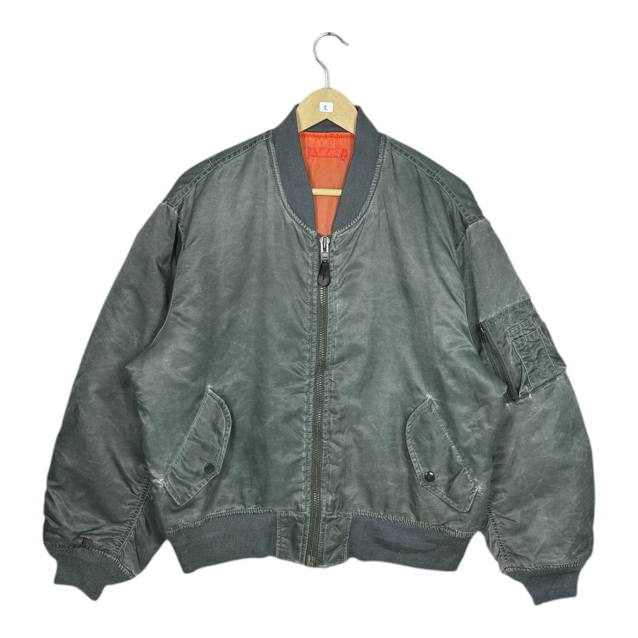 Other Vintage MA-1 Flight Jacket Bomber Grey Size US M / EU 48-50 / 2 - 1 Thumbnail