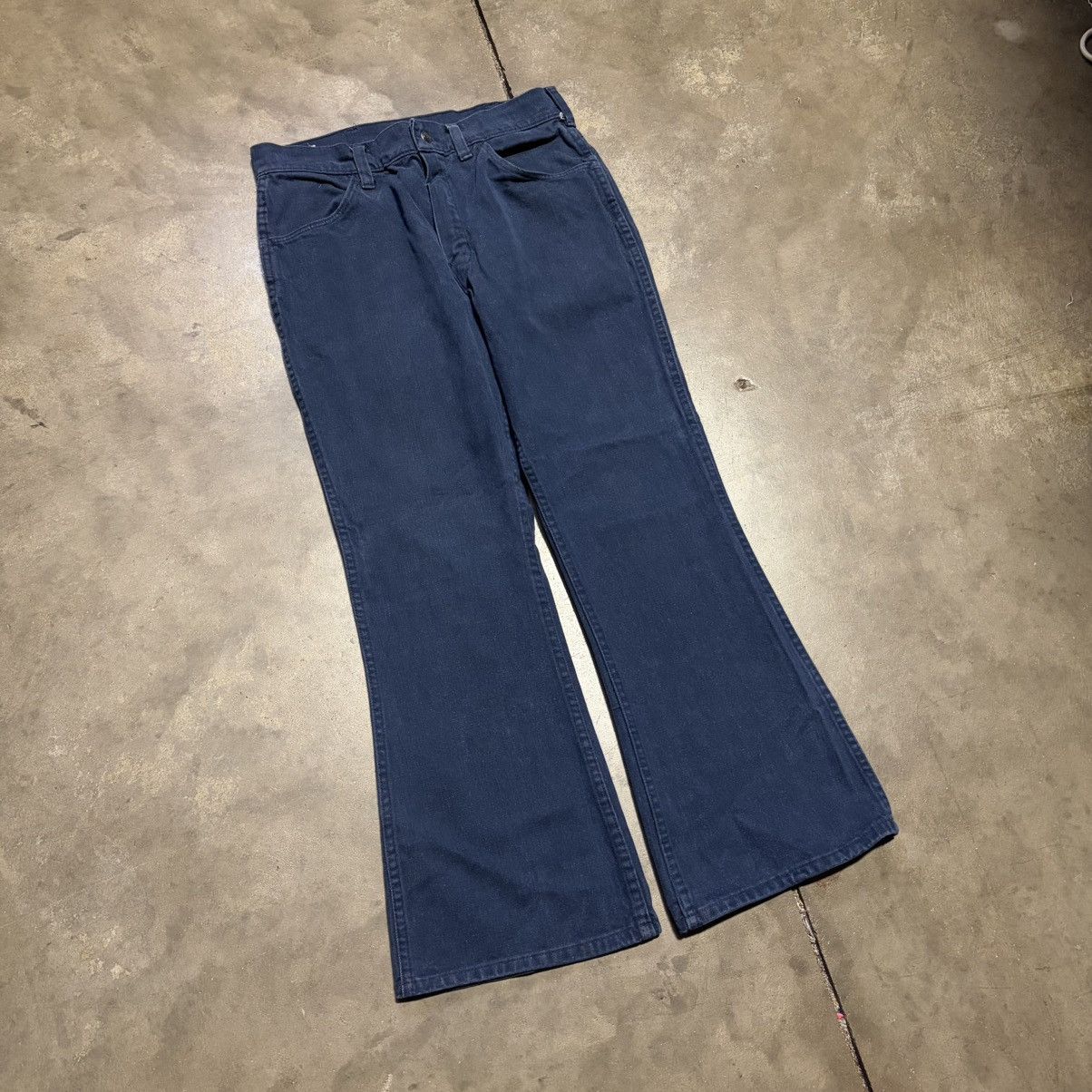 Vintage Vintage 70s Big Yank Bell Bottom Flare Boot Cut Denim Jeans Size US 28 / EU 44 - 2 Thumbnail