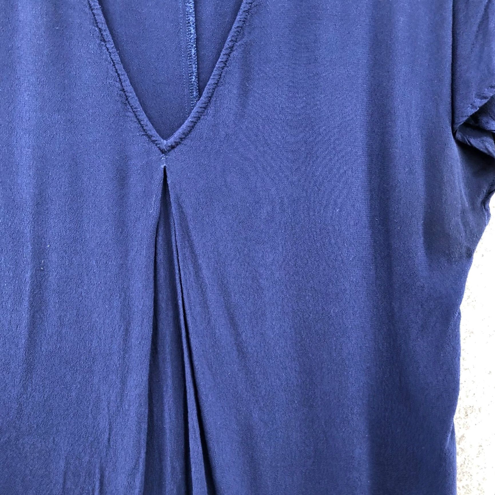 Madewell Madewell Dress Shift Short Sleeve V-Neck Pullover Blue L Womens Size L / US 10 / IT 46 - 7 Thumbnail