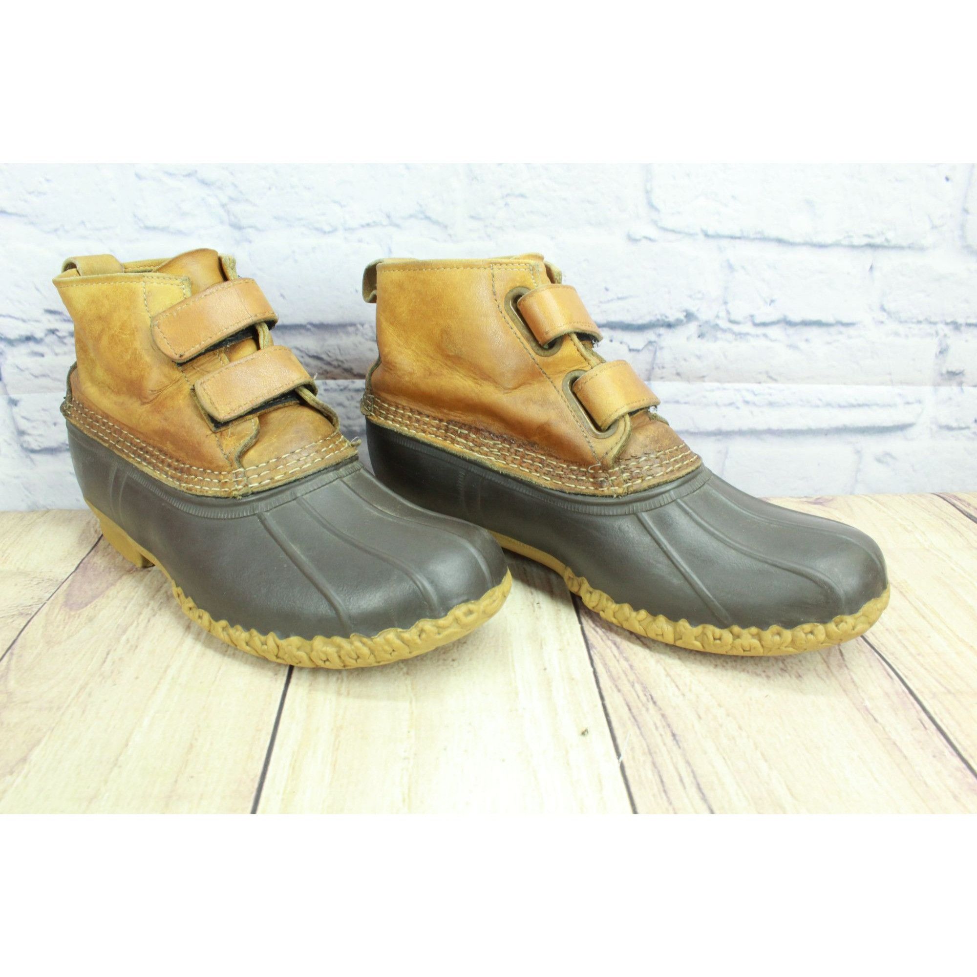 L.L. Bean Vintage LL Bean Brown Leather Duck Boots Men's Size 10 M Size US 10 / EU 43 - 3 Thumbnail