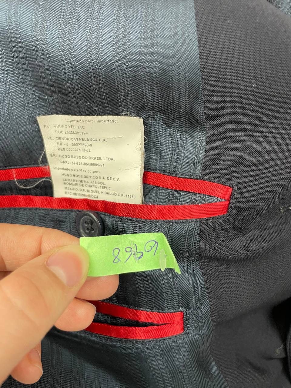 Hugo Boss Hugo Boss Men Suit Set Blazer Trousers Black Classic Formal Size 44S - 10 Thumbnail