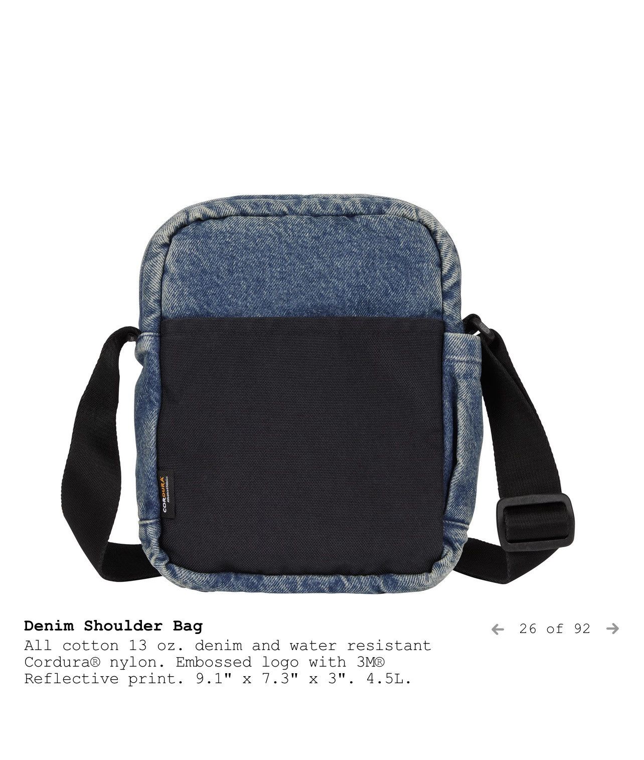 Supreme Supreme denim shoulder bag Size ONE SIZE - 2 Thumbnail