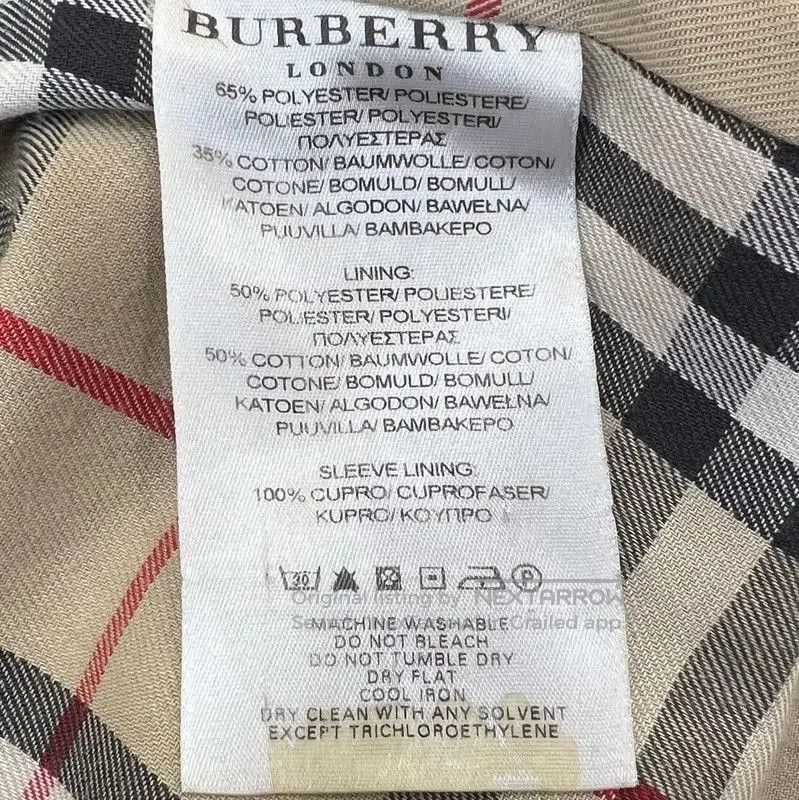 Burberry Burberry Black Cotton Mid-Length Trench Coat. Size S / US 4 / IT 40 - 7 Thumbnail