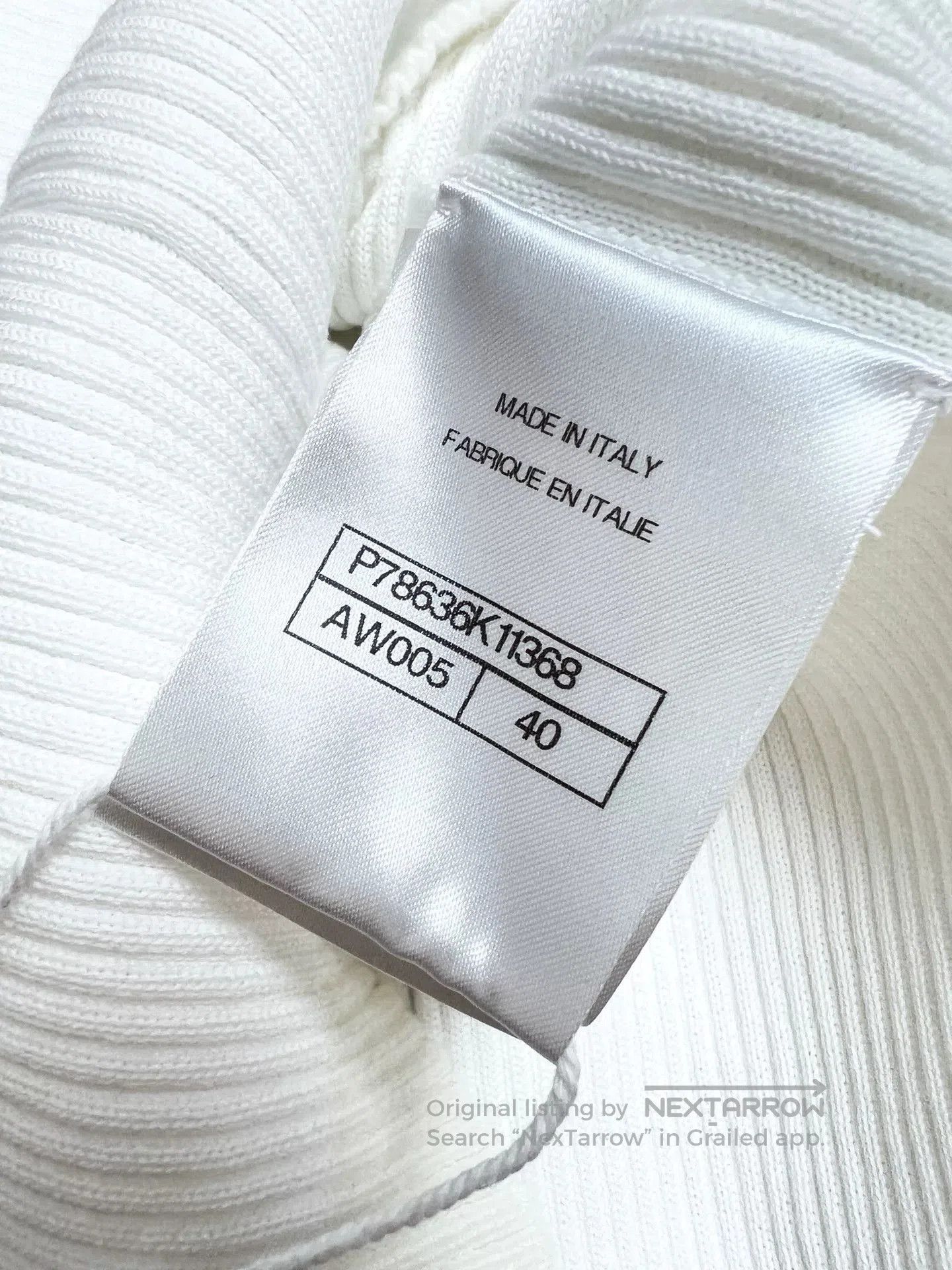Chanel Chanel 25C White Knit Sleeveless Top. Size US L / EU 52-54 / 3 - 6 Thumbnail